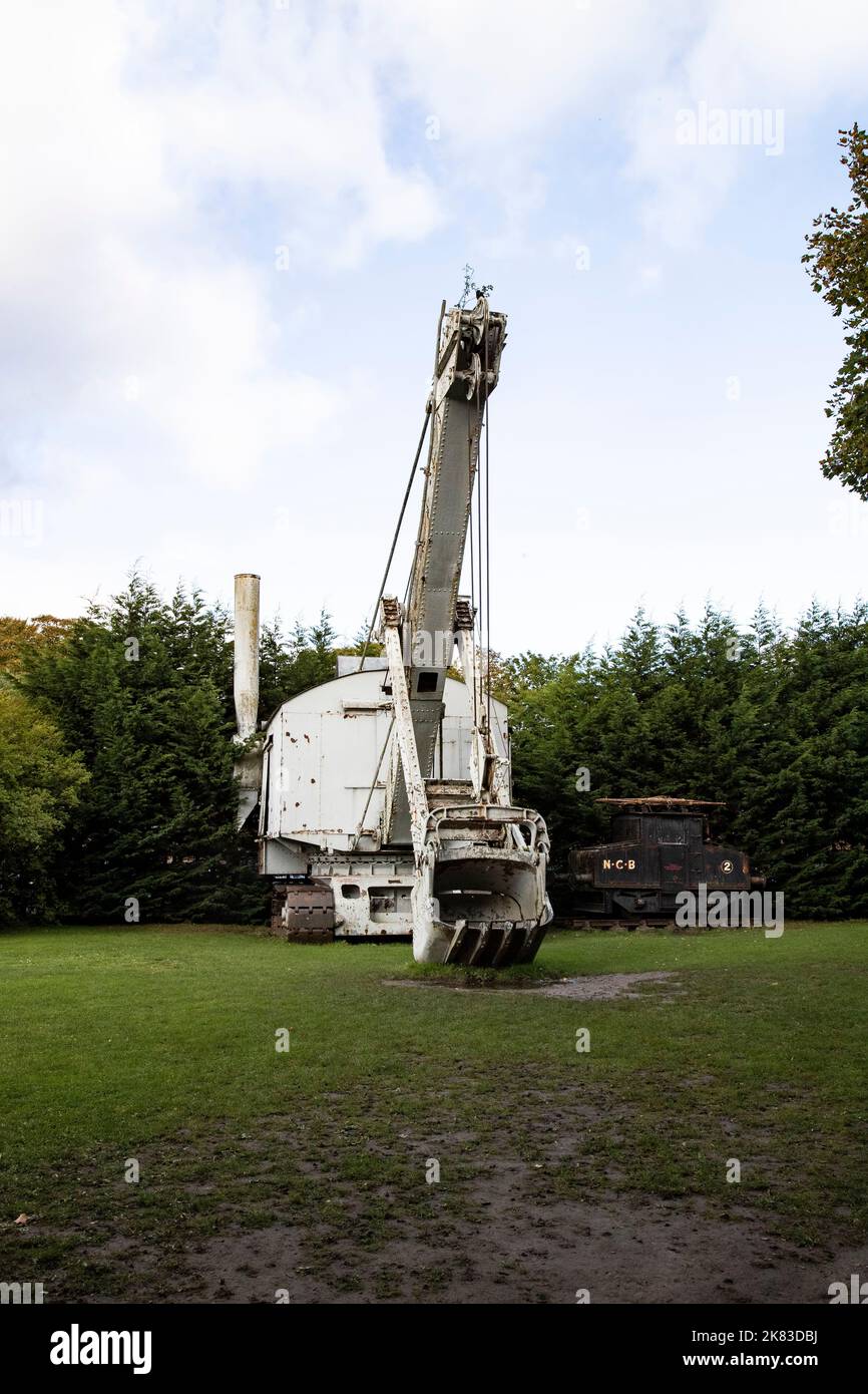 1931 Ruston Bucyrus 25-RB 125 Tonnen, Dampfbagger NZ2154 im Beamish Living Museum, County Durham, Großbritannien Stockfoto
