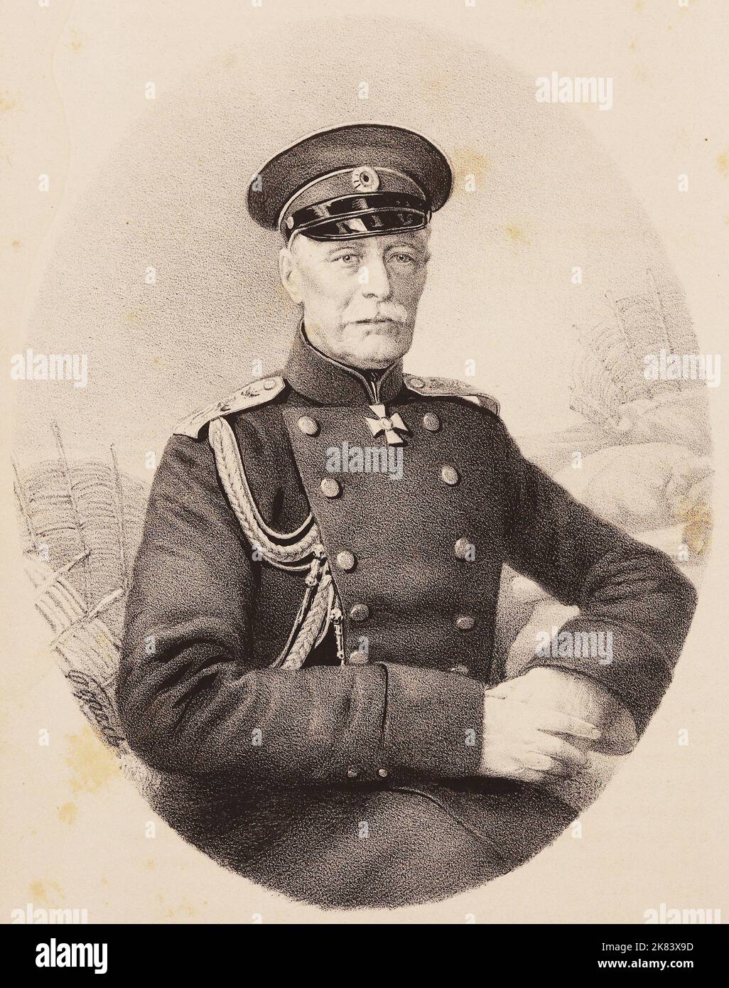 Adjutant General Alexander Sergeevich Menschikow. Stockfoto