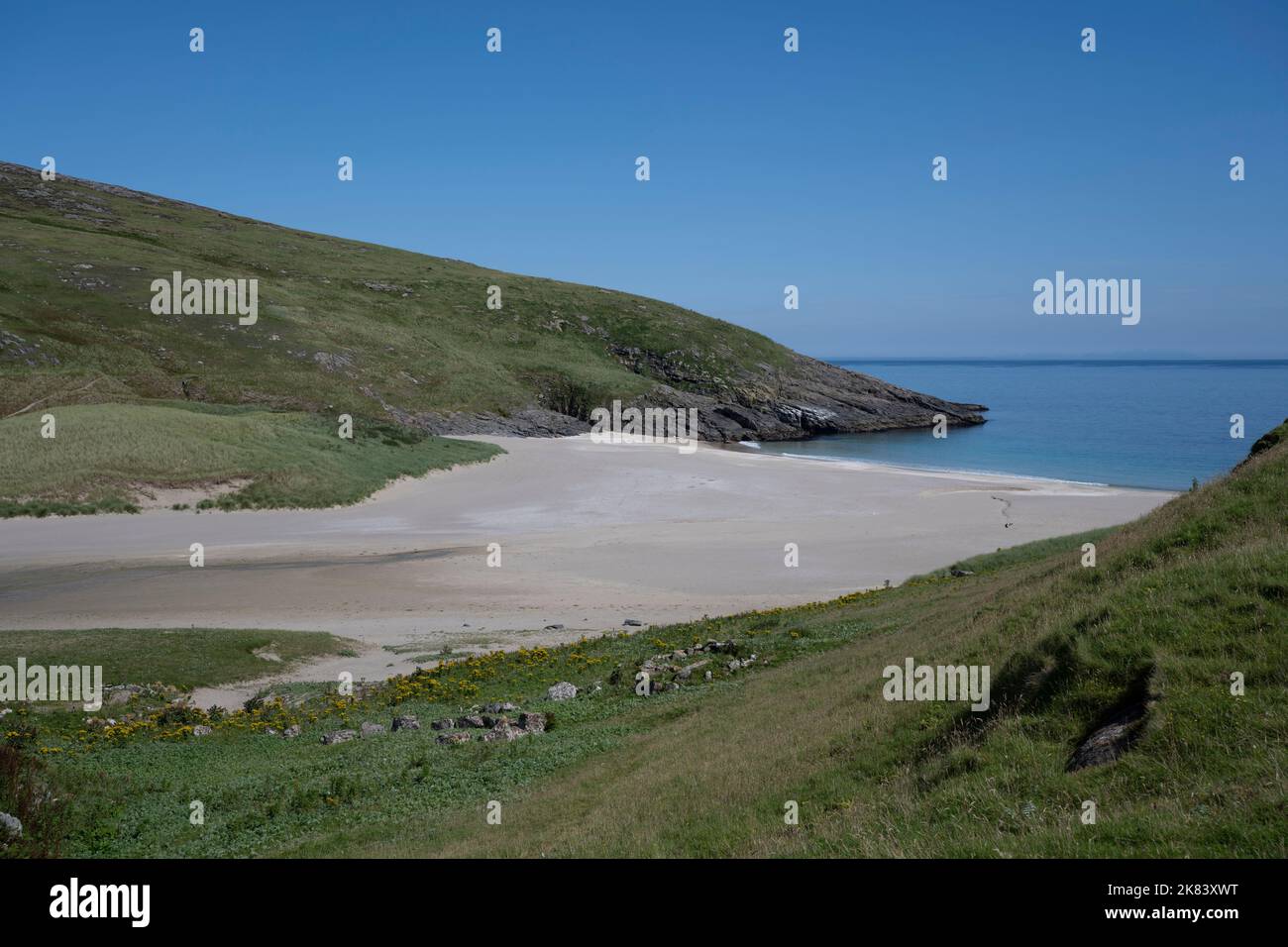 Die Insel Mingulay, Bishop's Isles, Äußere Hebriden, Schottland, Großbritannien Stockfoto