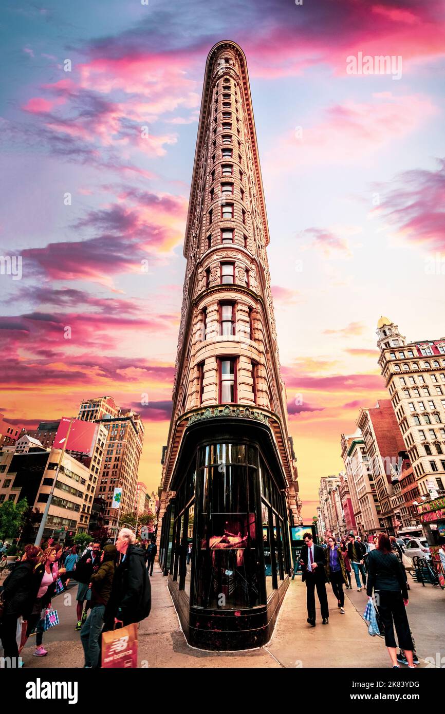 Flatiron Building in New York City, USA Stockfoto