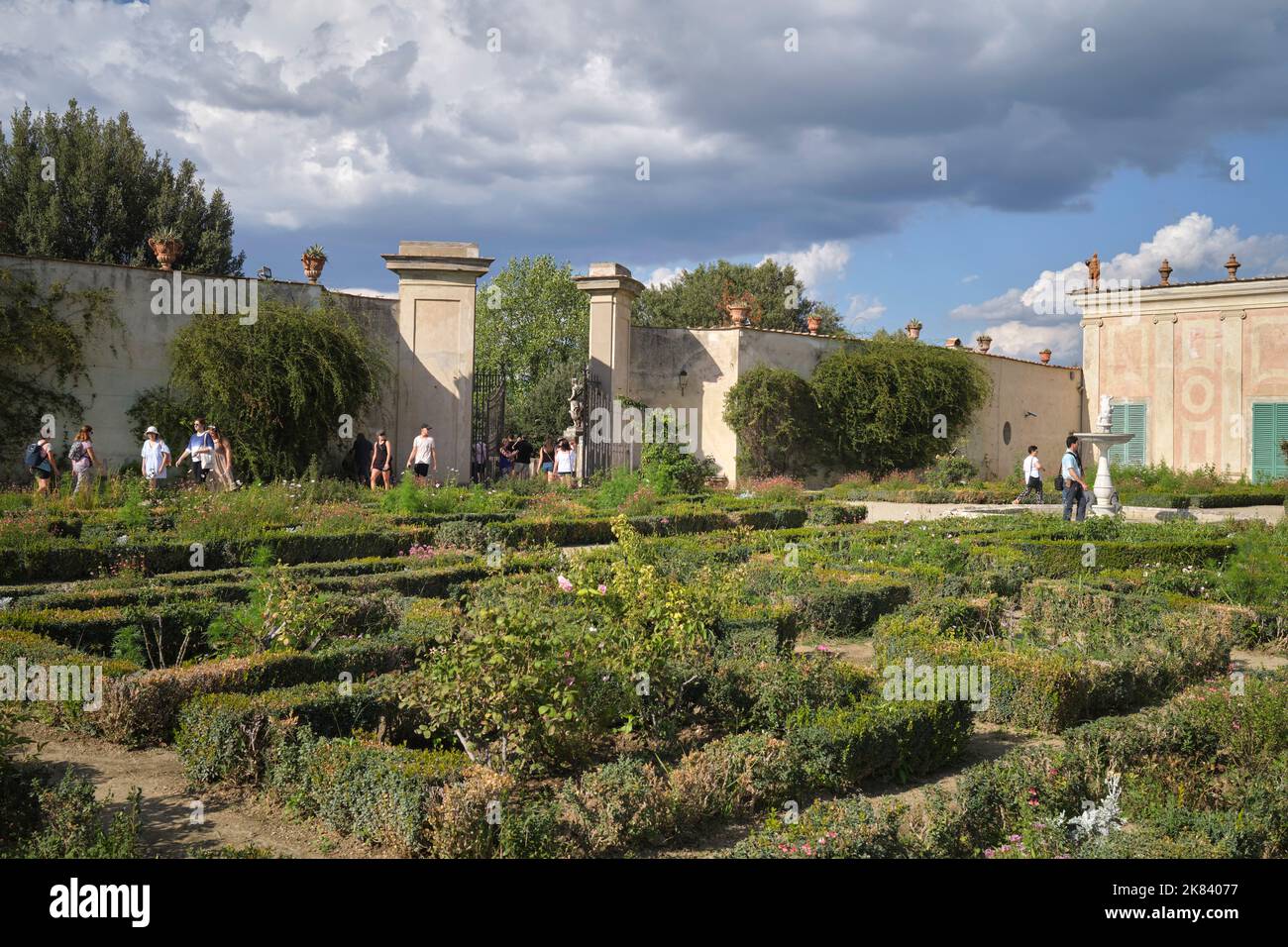 Knight's Garden Terrace in the Boboli Gardens Florence Italy Stockfoto