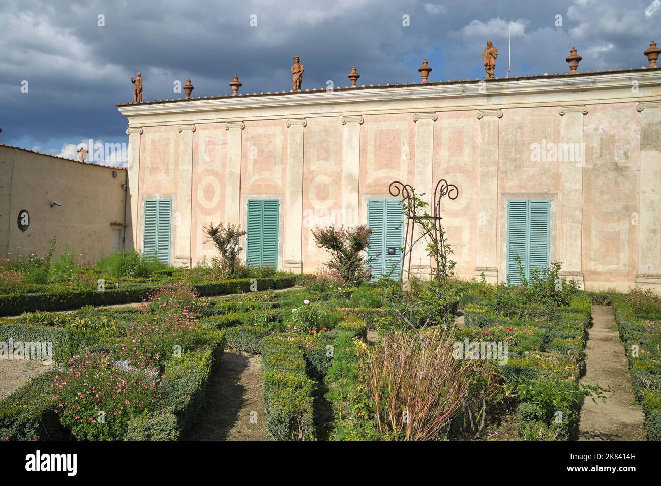 Porzellanmuseum in der Rittergarten-Terrasse Boboli-Gärten Florenz Italien Stockfoto
