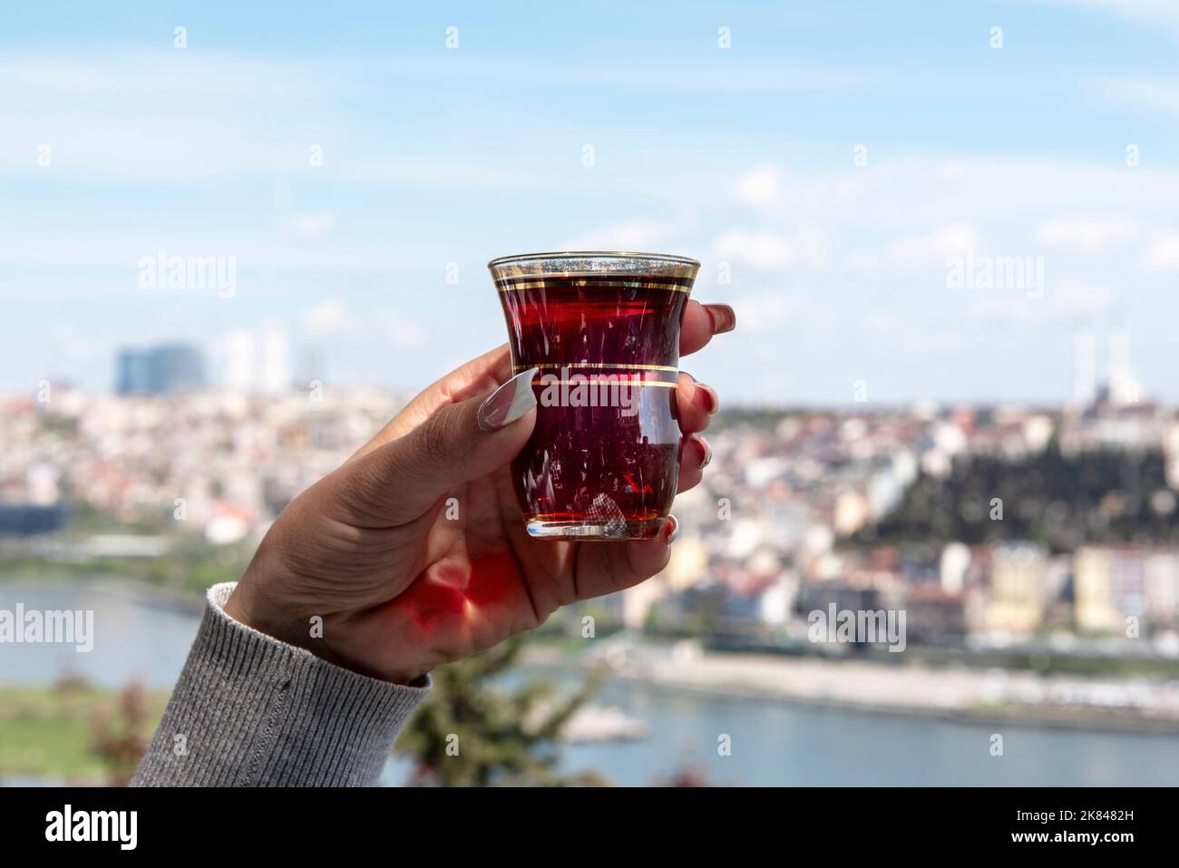 Türkische traditionelle tes Stockfoto