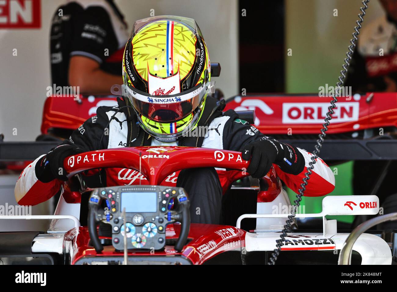 Austin, USA . 20. Oktober 2022. Theo Pourchaire (FRA) Alfa Romeo F1 Team C42 Testfahrer. 20.10.2022. Formel 1 Weltmeisterschaft, Rd 19, großer Preis der Vereinigten Staaten, Austin, Texas, USA, Vorbereitungstag. Bildnachweis sollte lauten: XPB/Press Association Images. Quelle: XPB Images Ltd/Alamy Live News Stockfoto