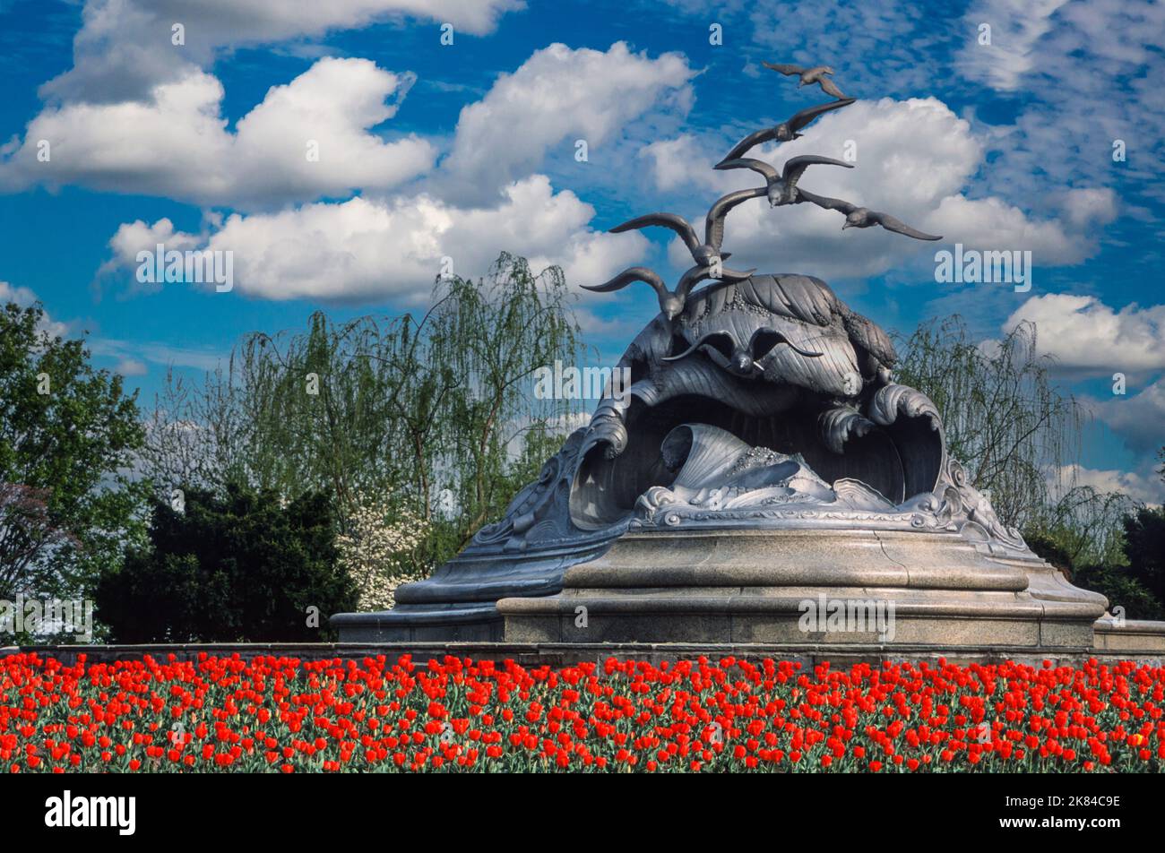 Marine Merchant Marine Memorial to those Lost at Sea in World war I, Washington, DC. Gewidmet 1934, Bildhauer: Ernesto Begni del Piatta. Stockfoto