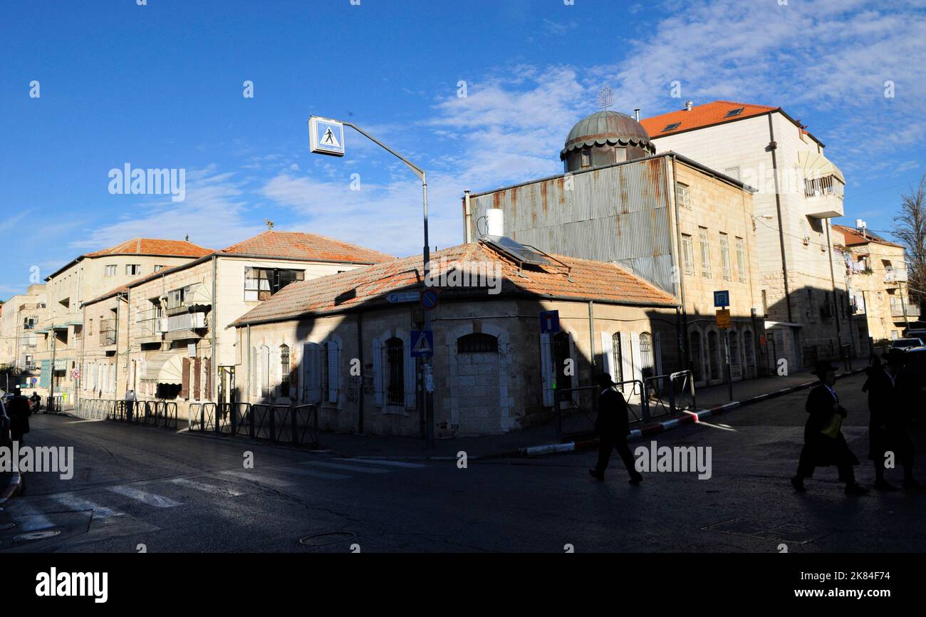 Beit El Synagoge auf der Rashi Straße in Jerusalem, Israel. Stockfoto