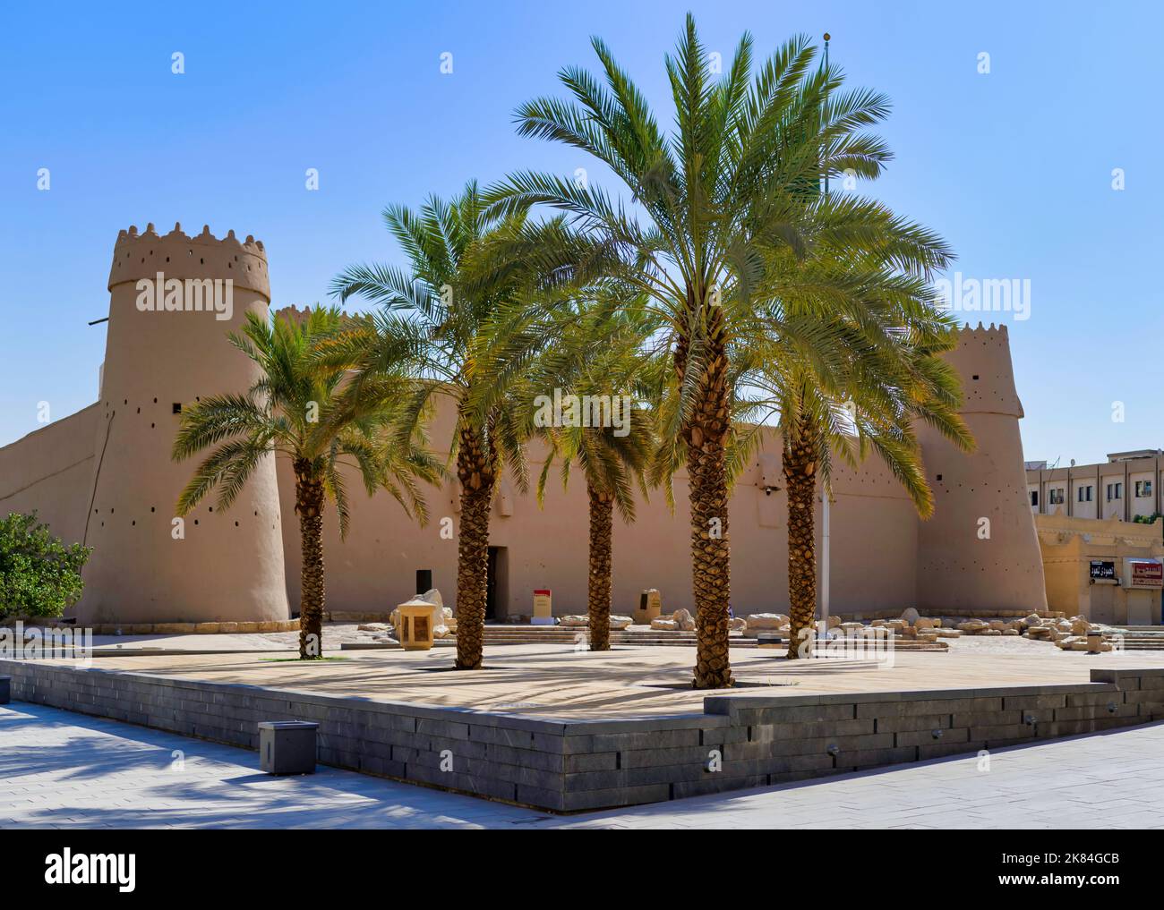 Al Zel Souq Fort - Sonnenaufgang Stockfoto