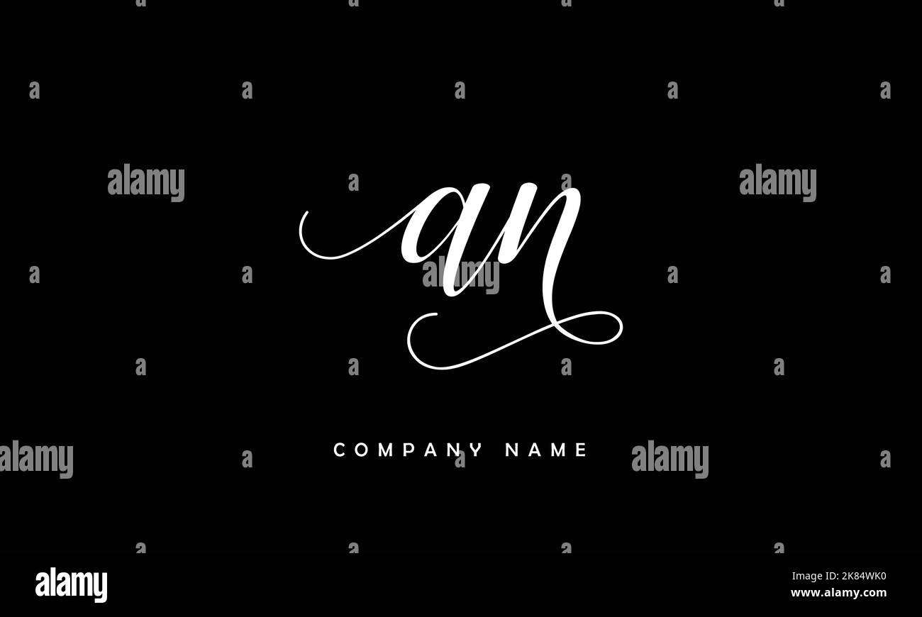 AN,NA Logo-Monogramm mit abstrakten Buchstaben Stock Vektor