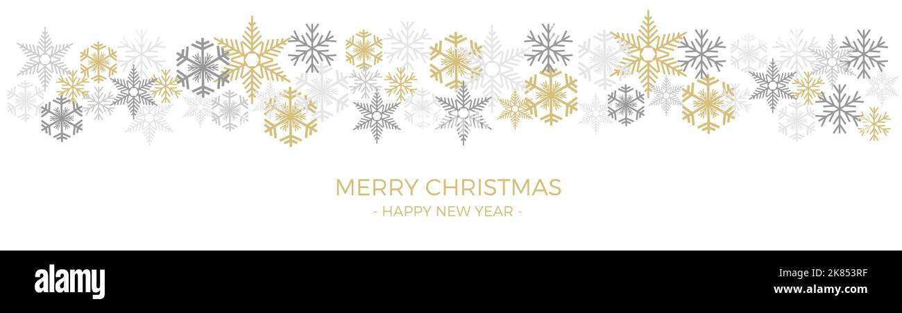 Vektor Weihnachten Hintergrund. Ein kalter Winter mit Schneefall und Eiskristallen Stock Vektor