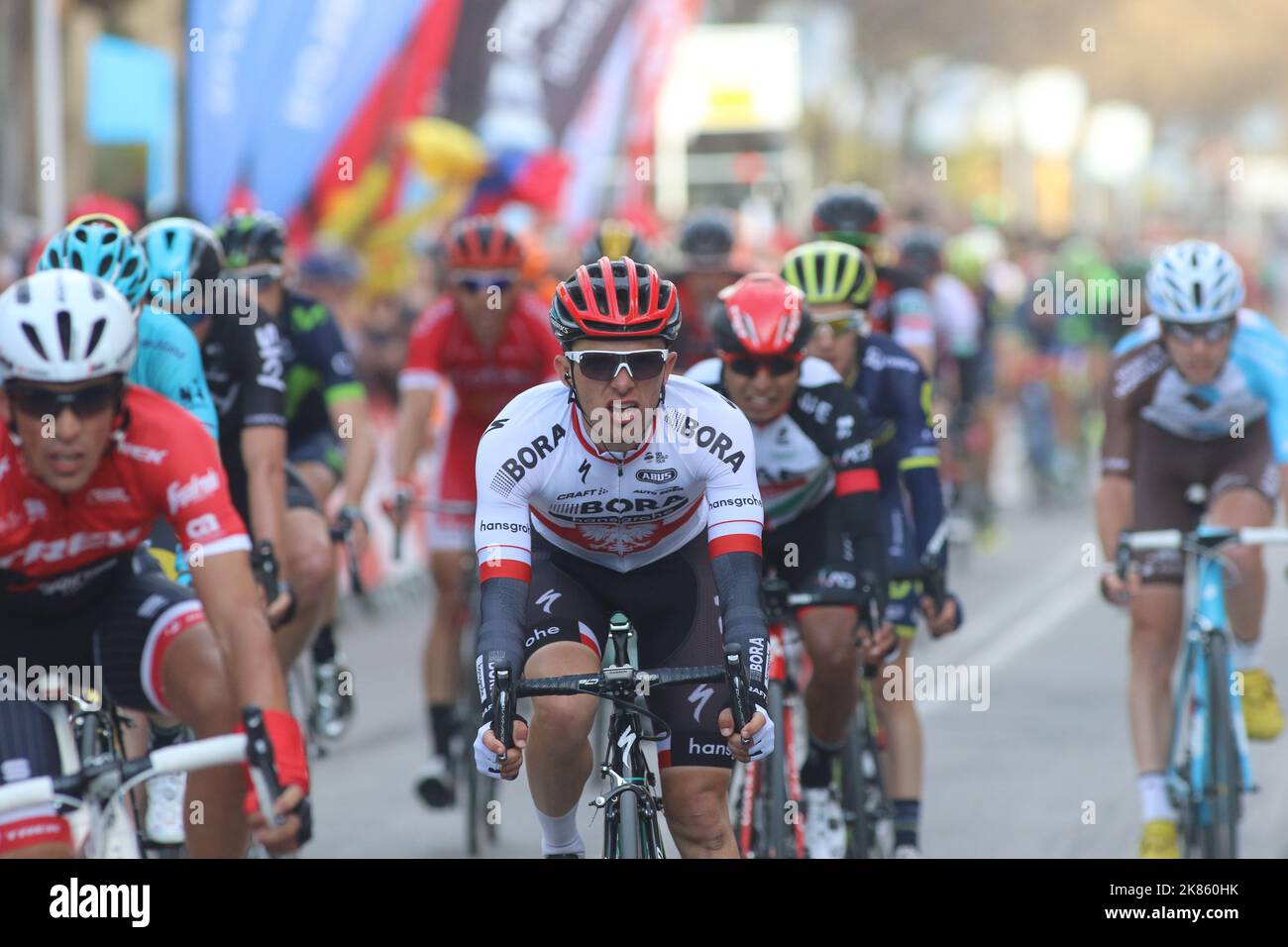 Vierte Etappe der Volta Ciclista a Catalunya 2017 Stockfoto