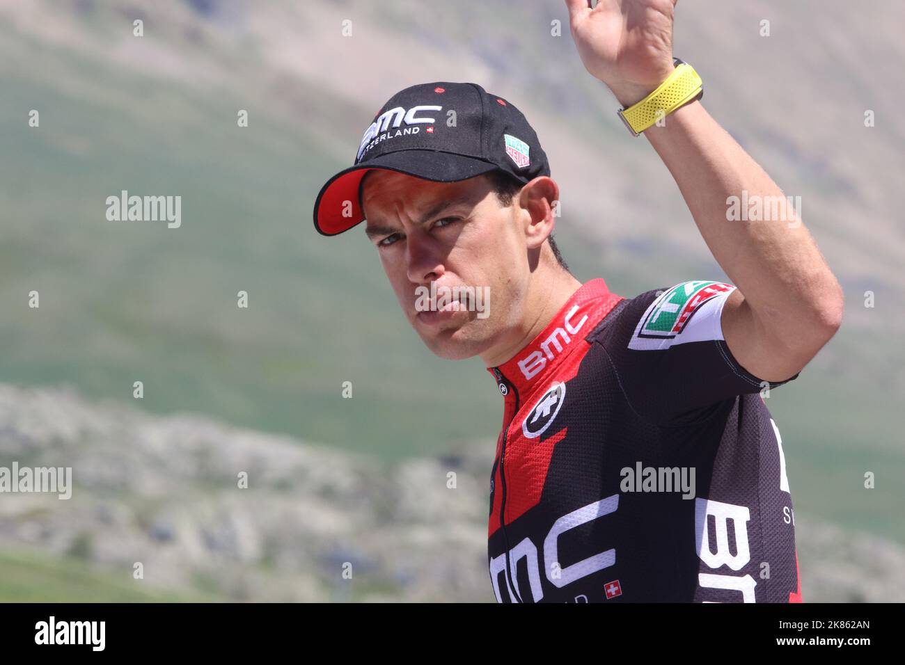 Richie Porte Australien BMC-Team - Rennführer - Criterium du Dauphine - 2017 -Etappe 6 - Parc des Oiseaux Villars-les-Dombes - La Motte-Servolex Stockfoto