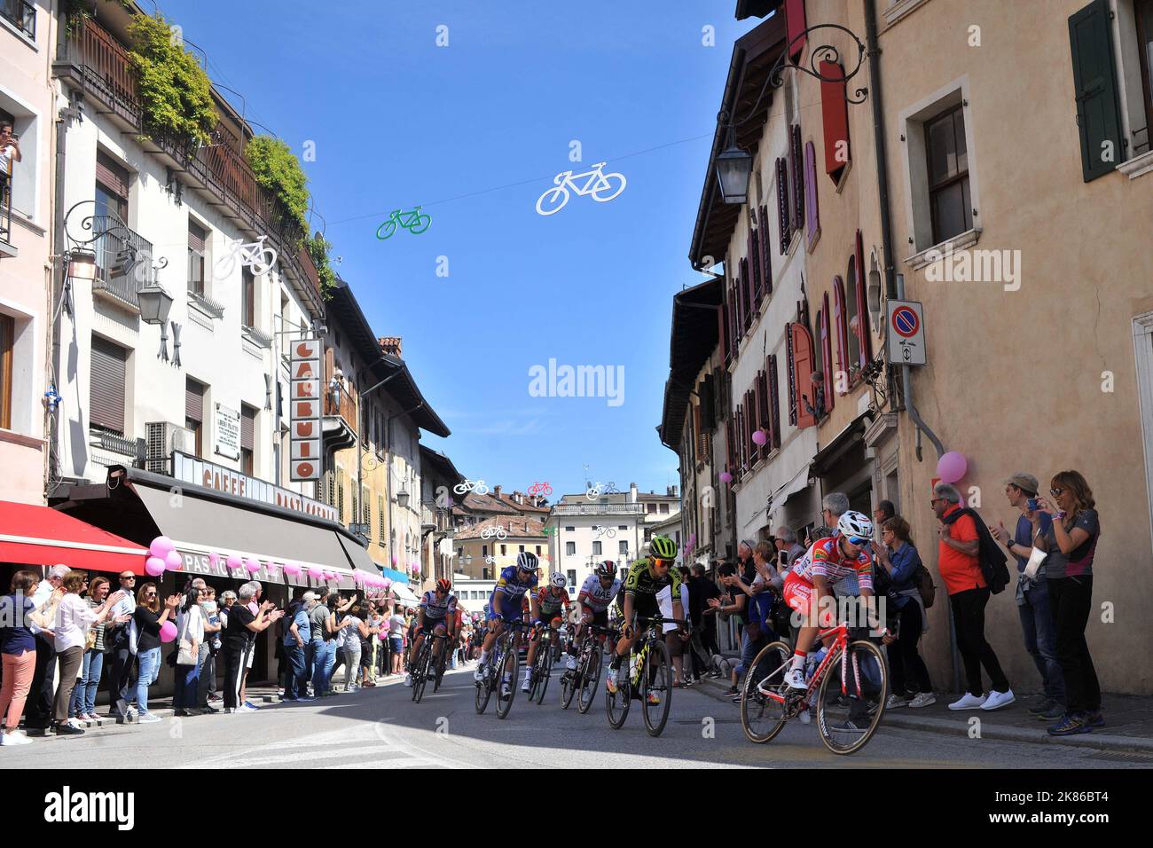 Passage in Fltre während des Giro d'Italia 2019 Stockfoto