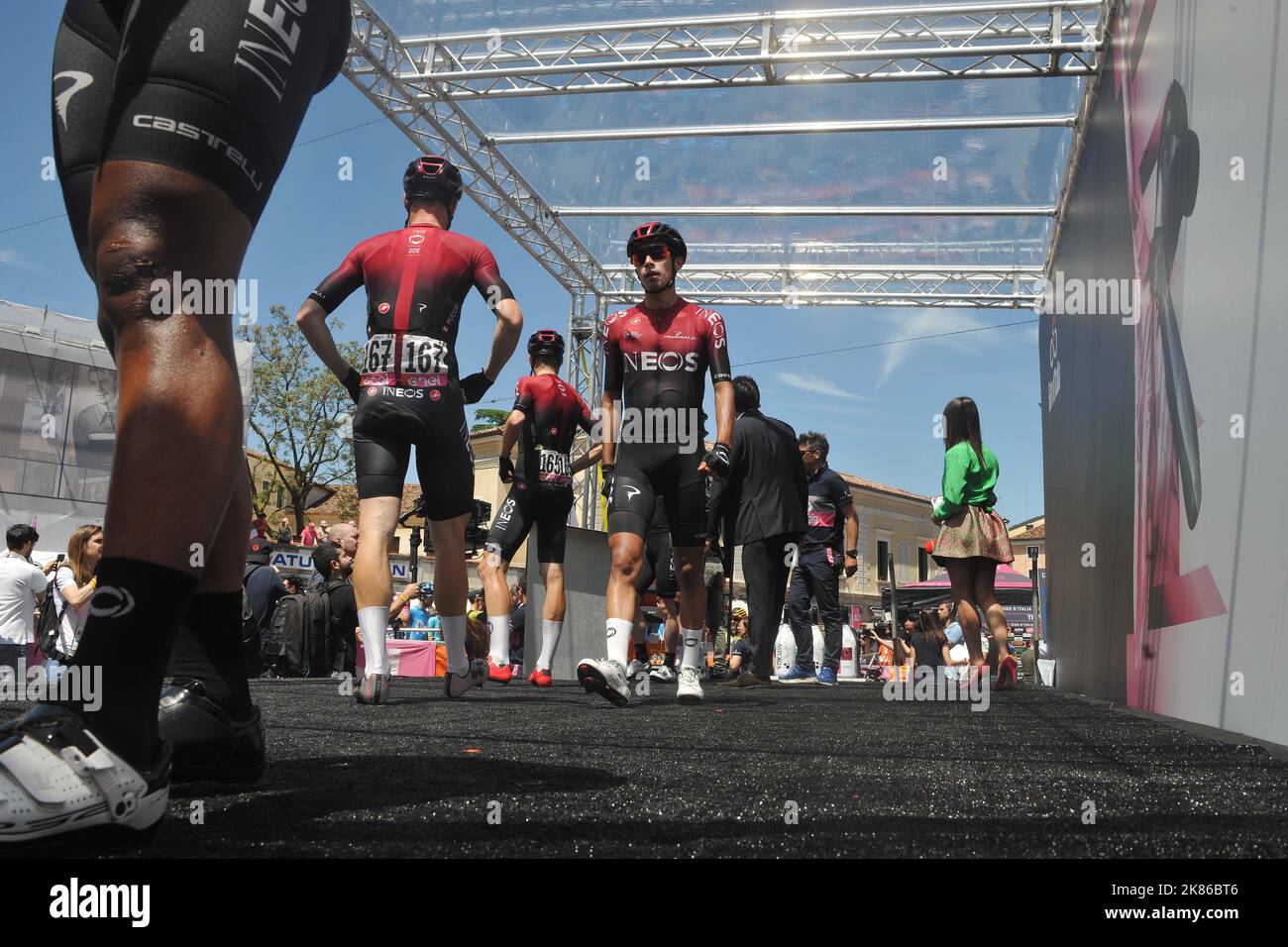 Team Ineos beim Giro d'Italia 2019 Stockfoto