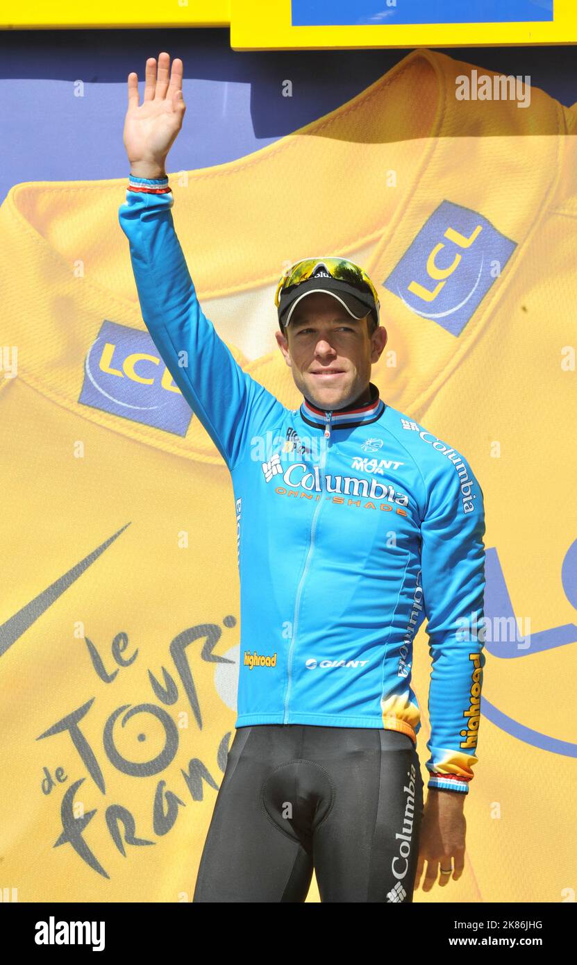 Kim Kirchen Podium Stockfoto