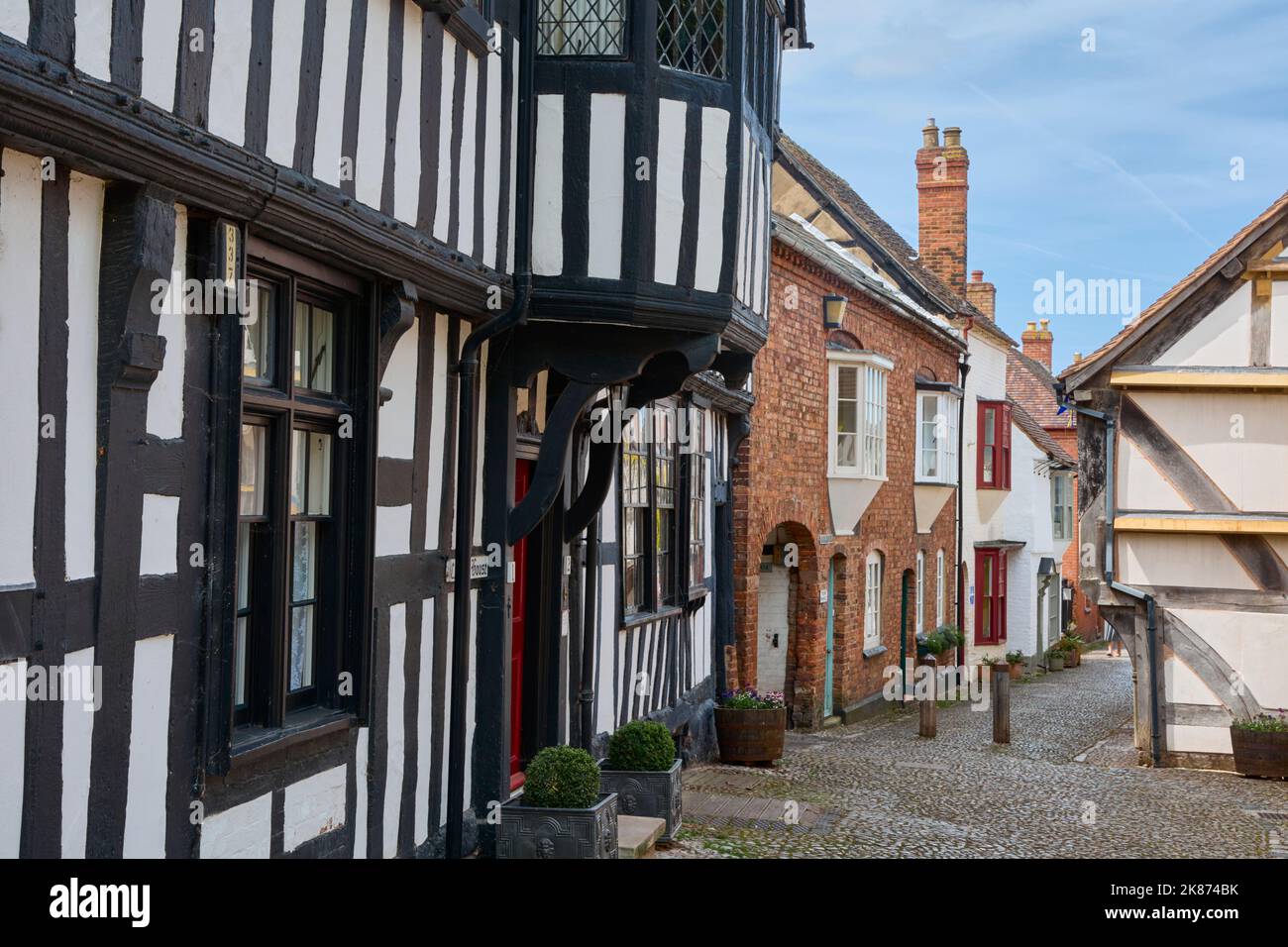 Church Street, Ledbury, Herefordshire, England, Vereinigtes Königreich, Europa Stockfoto