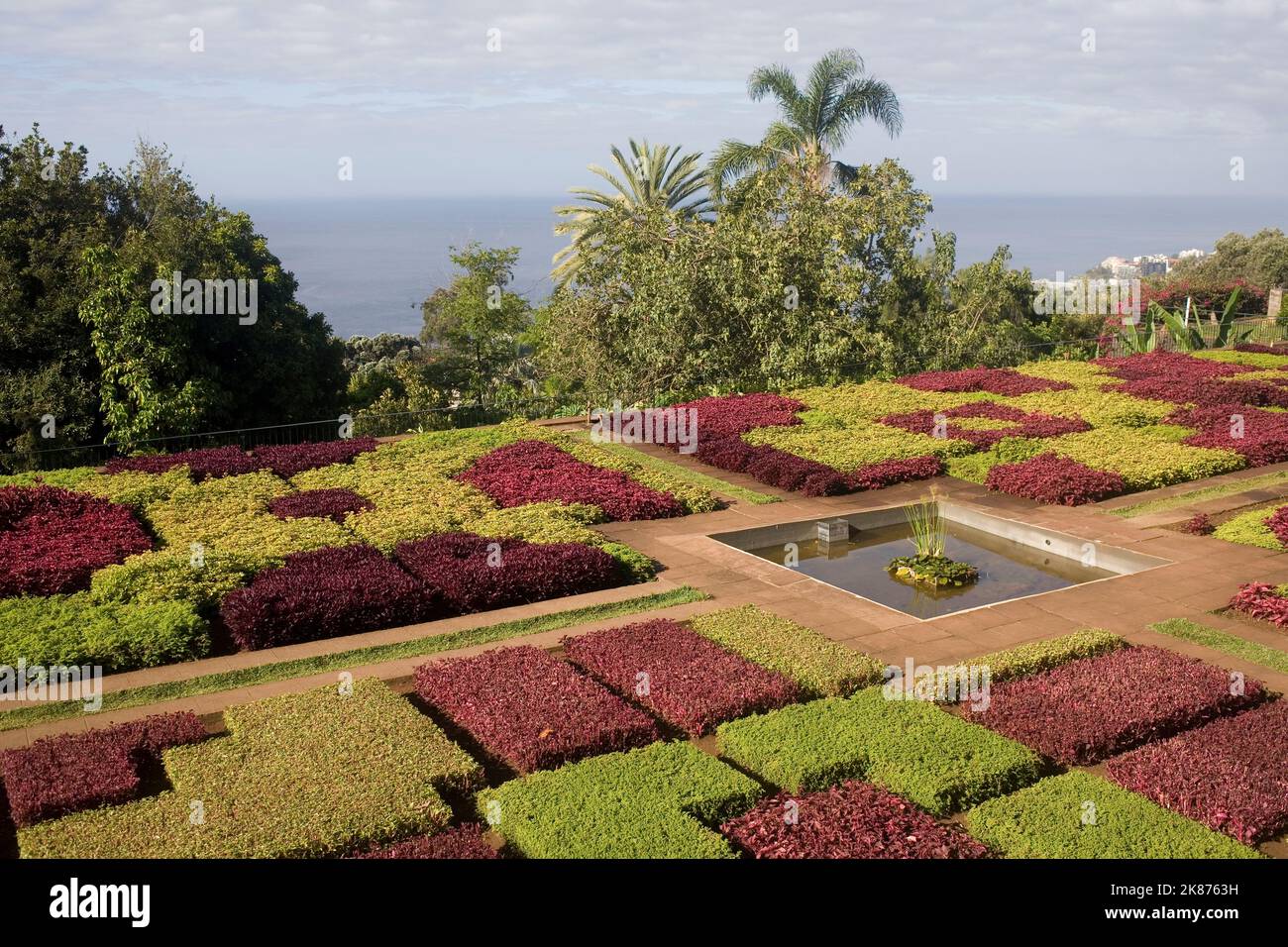 Formeller Garten im Botanischen Garten in Funchal, Madeira, Portugal, Atlantik, Europa Stockfoto