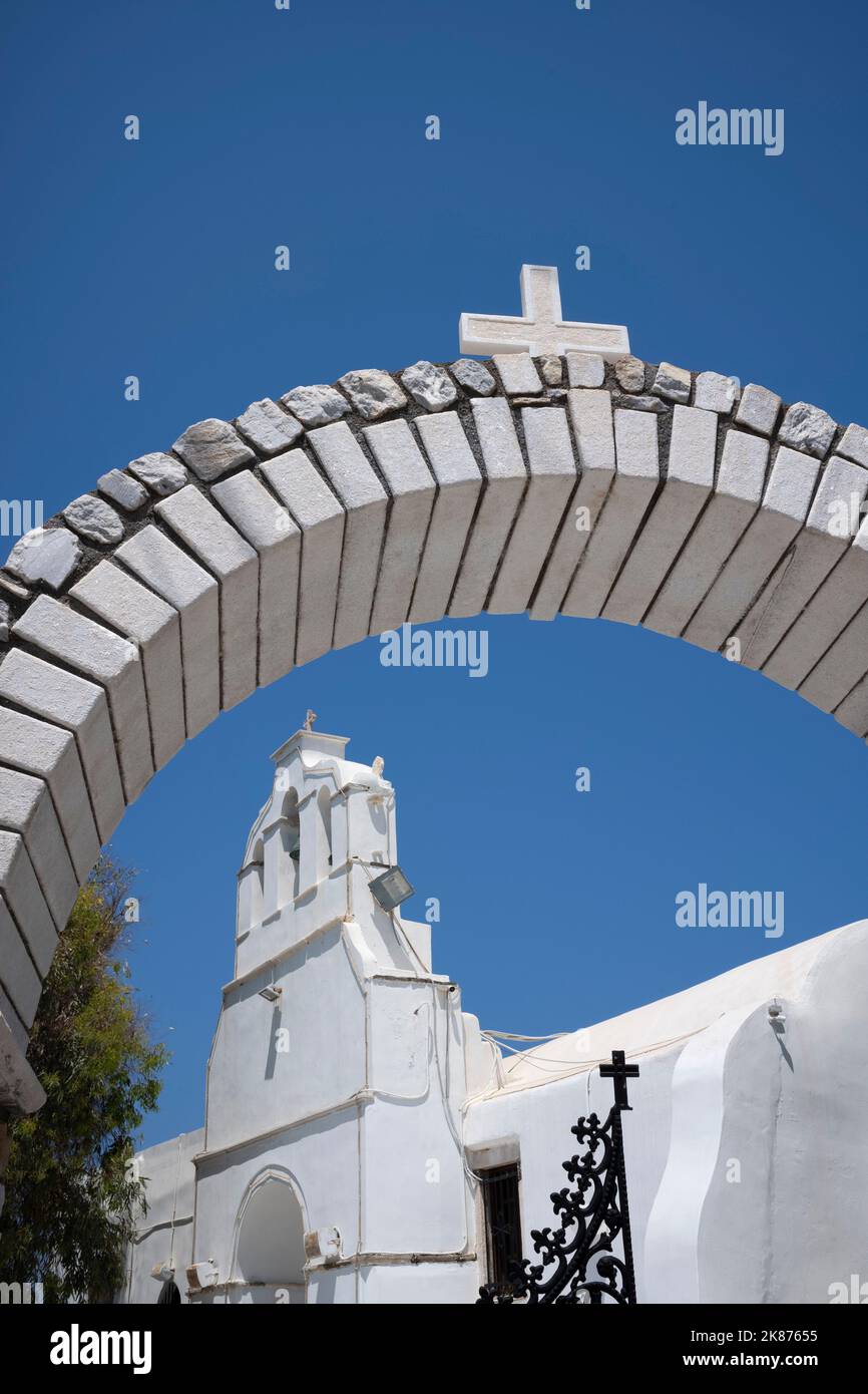 Kirche Pantanassa und St. Triada, Naxos-Stadt, Naxos, Kykladen, Ägäis, Griechische Inseln, Griechenland, Europa Stockfoto