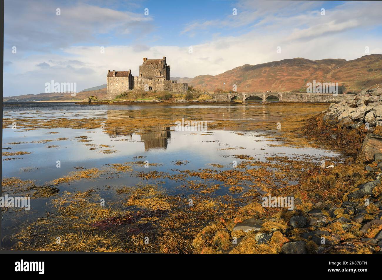 Eilean Donan Castle Schottland eines der ikonischsten Bilder Schottlands Stockfoto