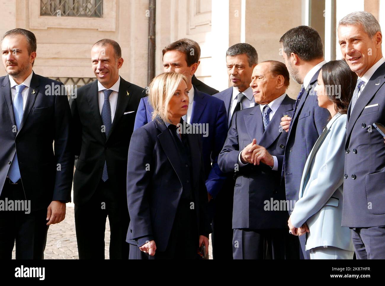 Sergio mattarella meloni silvio berlusconi palazzo del Fotos