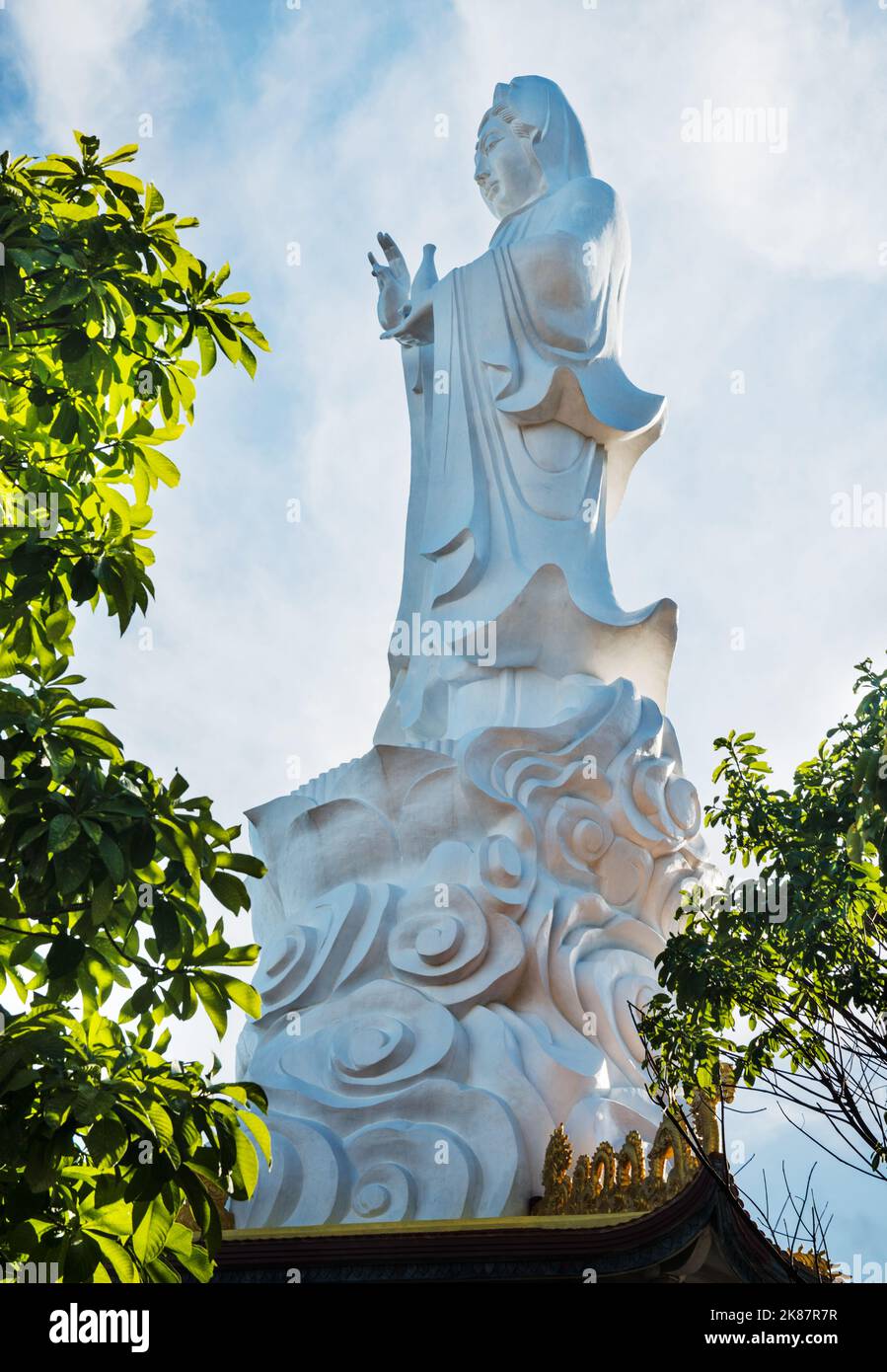 Buddhistische Statue im Ho Quoc Tempel, Phu Quoc Insel, Vietnam, Südostasien Stockfoto