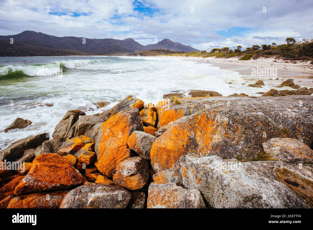 Wineglass Bay Beach in Tasmanien, Australien Stockfoto