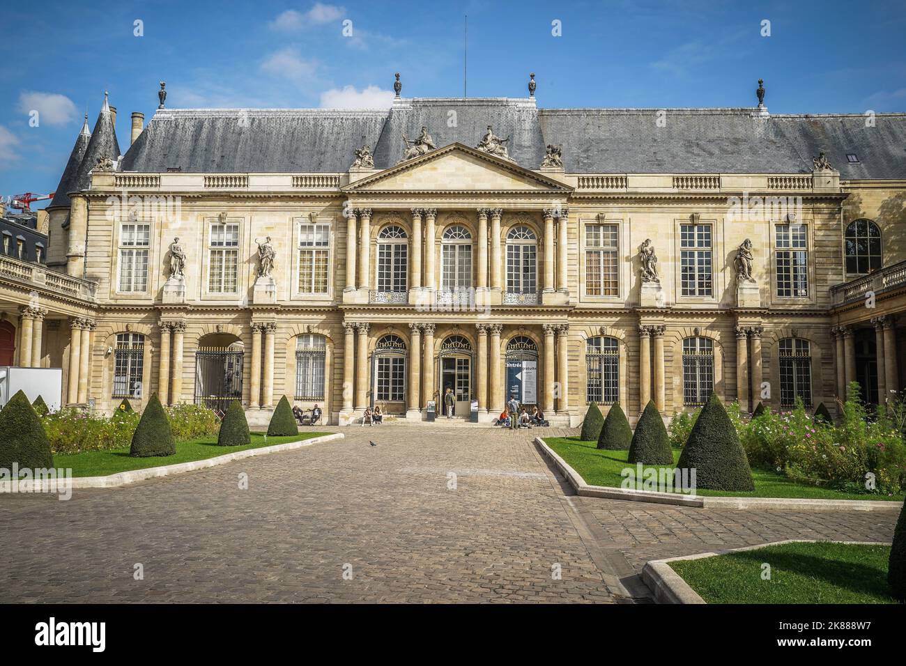 Das Nationalarchivmuseum in Paris Stockfoto
