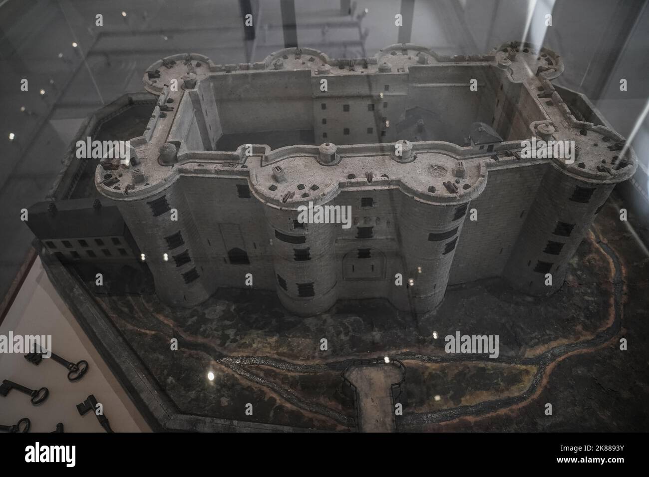 Das Modell des Bastille-Gefängnisses Stockfoto