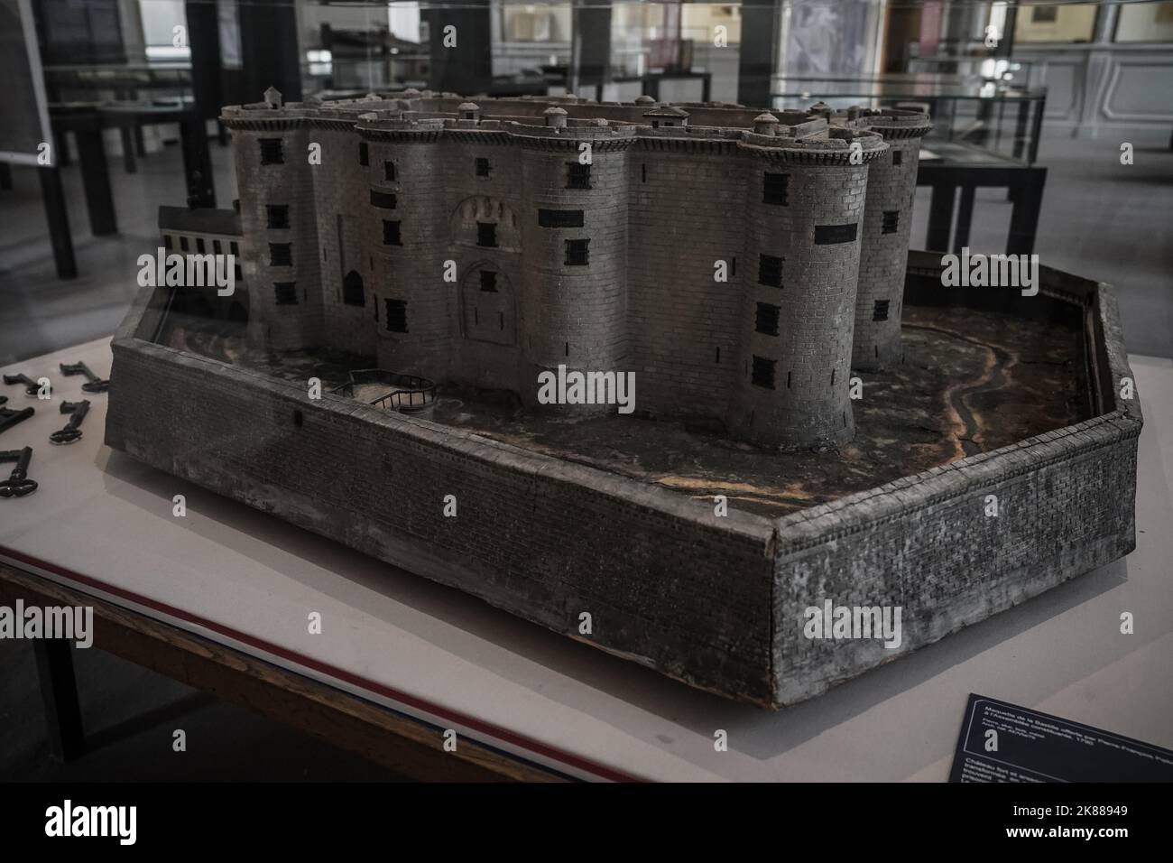 Das Modell des Bastille-Gefängnisses Stockfoto