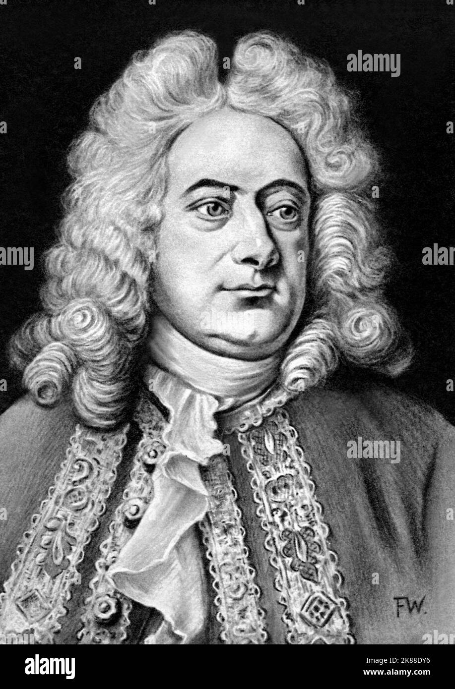 Georg Friedrich Händel Musikkomponist 01. Mai 1826 **WARNUNG** dieses Foto ist nur für redaktionelle Zwecke bestimmt und unterliegt dem Urheberrecht der Filmgesellschaft und/oder des von der Film- oder Produktionsgesellschaft beauftragten Fotografen und darf nur durch Veröffentlichungen in Verbindung mit der Werbung für den oben genannten Film reproduziert werden. Es ist eine obligatorische Gutschrift an die Filmgesellschaft erforderlich. Der Fotograf sollte ebenfalls angerechnet werden, wenn er bekannt ist. Ohne schriftliche Genehmigung der Film Company kann keine kommerzielle Nutzung gewährt werden. Stockfoto