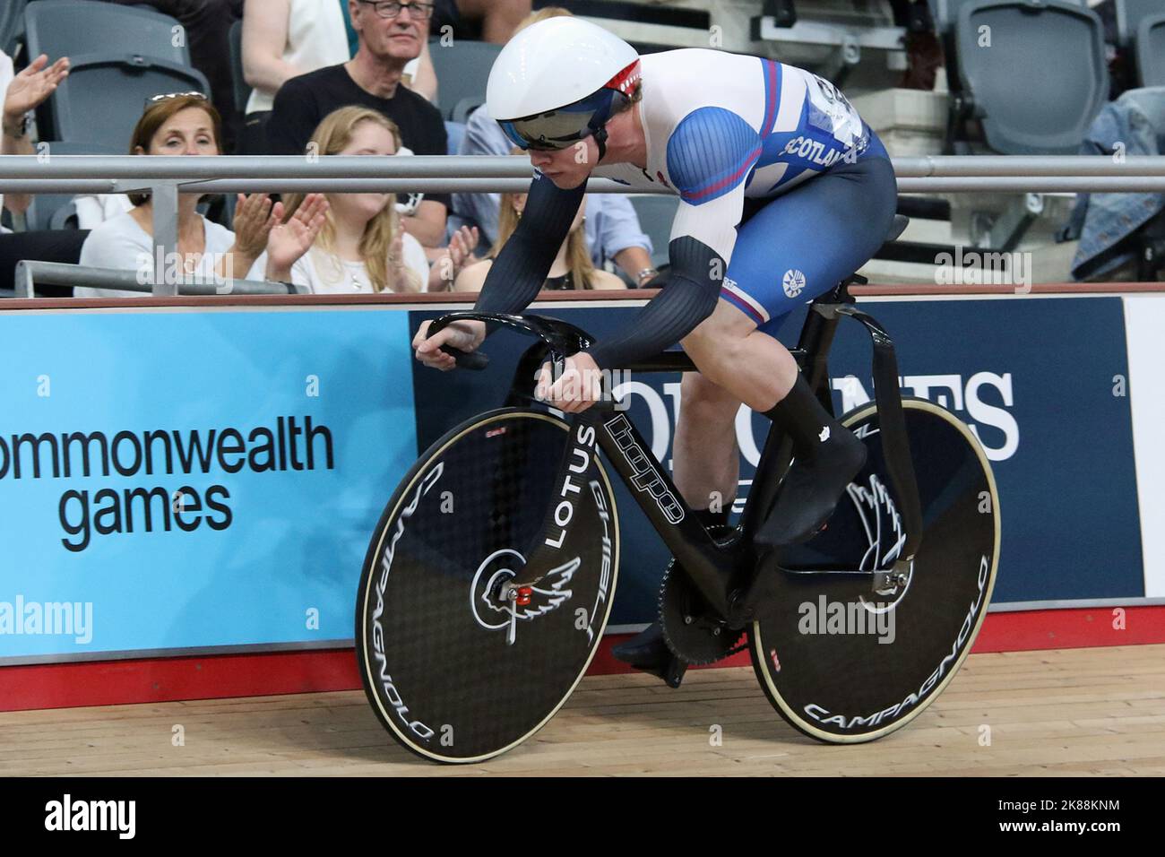 Jack CARLIN aus Schottland beim Sprint-Radfahren der Männer bei den Commonwealth-Spielen 2022 im Velodrome, Queen Elizabeth Olympic Park, London. Stockfoto