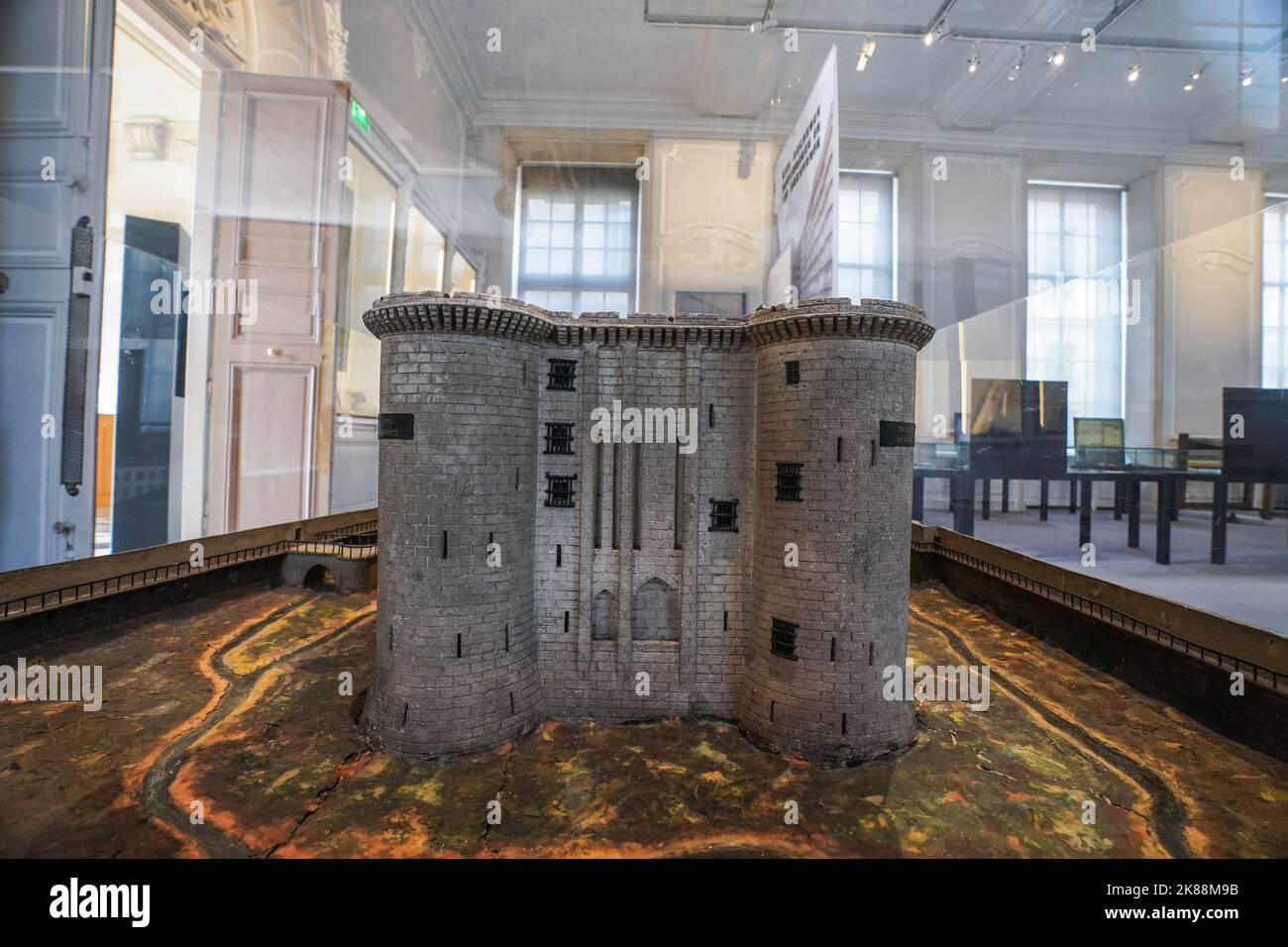 Das Modell des Bastille-Gefängnisses Stockfoto
