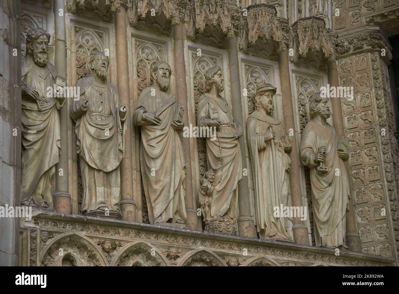 Kathedrale der Heiligen Maria. Hauptfassade. Stockfoto
