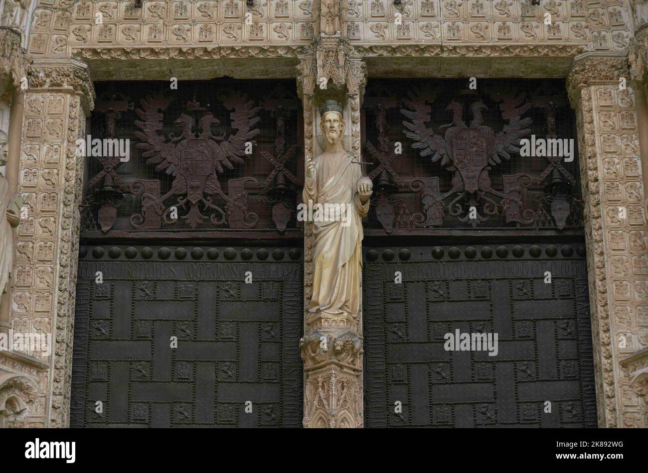 Kathedrale der Heiligen Maria. Hauptfassade. Stockfoto