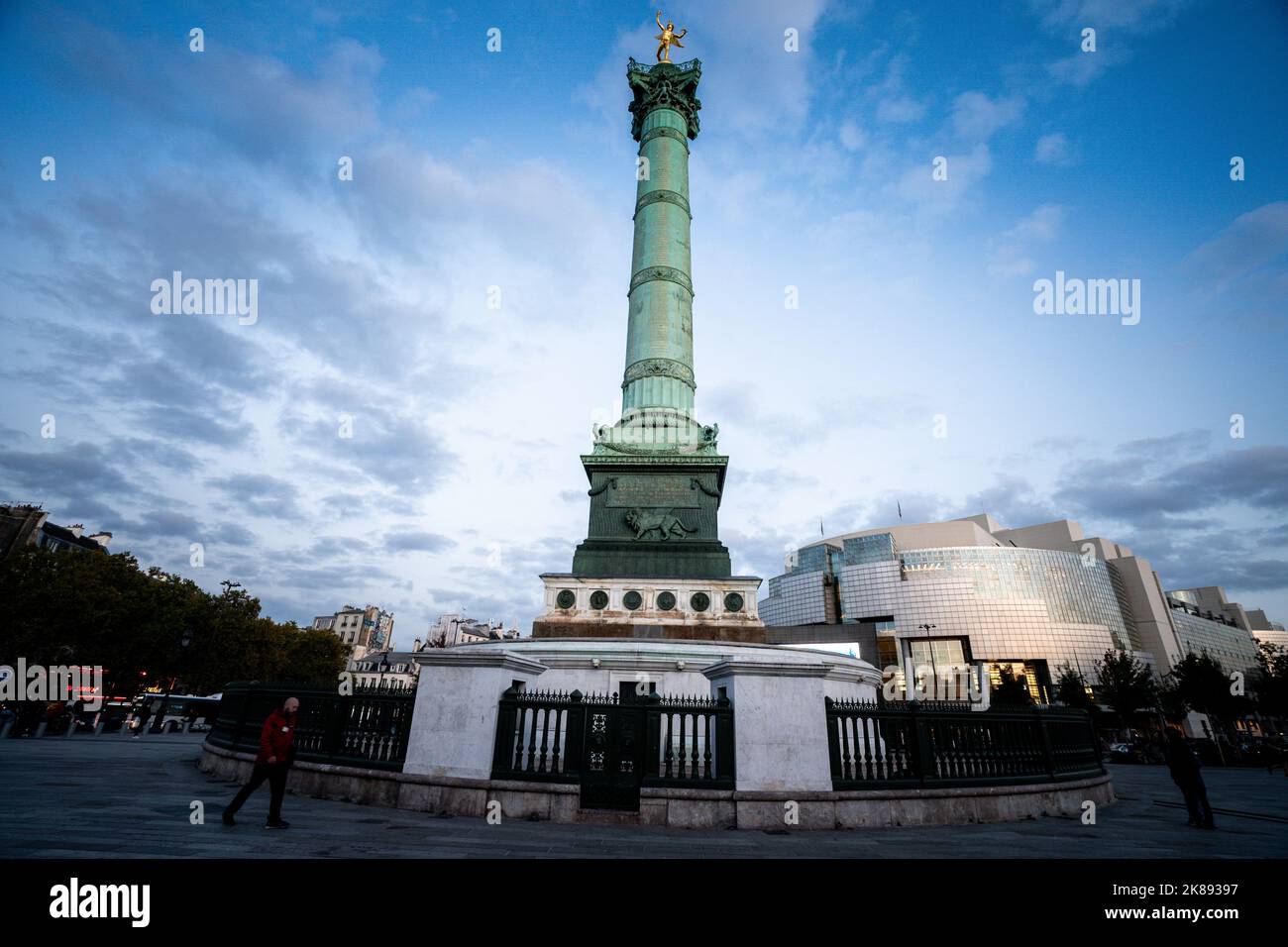 Der Place de la Bastille ist ein Platz in Paris, auf dem einst das
