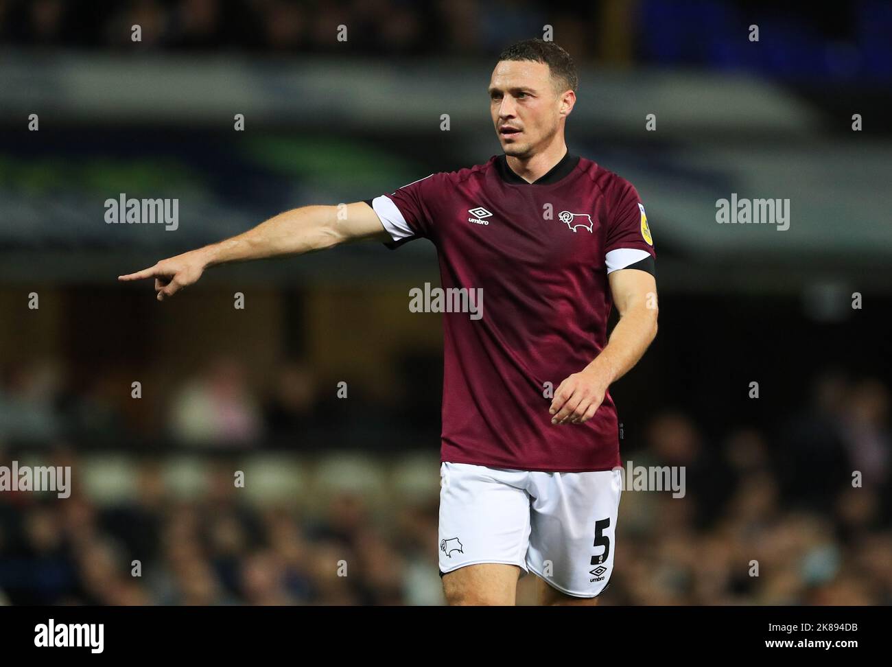 James Chester von Derby County während des Sky Bet League One-Spiels in der Portman Road, Ipswich. Bilddatum: Freitag, 21. Oktober 2022. Stockfoto