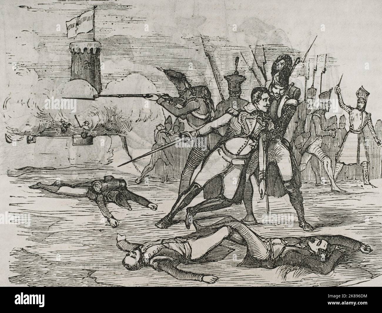 Anglo-Spanischer Krieg. Stockfoto