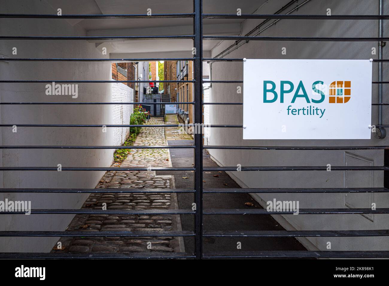 BPAS Fertility Services bei Christopher Place, Chalton St, London. Anbieter von gemeinnützigen Fruchtbarkeitsdiensten außerhalb des NHS. Stockfoto