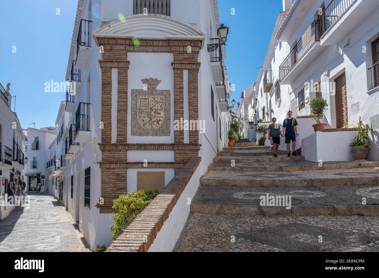 Frigiliana Village, Malaga, Spanien Stockfoto