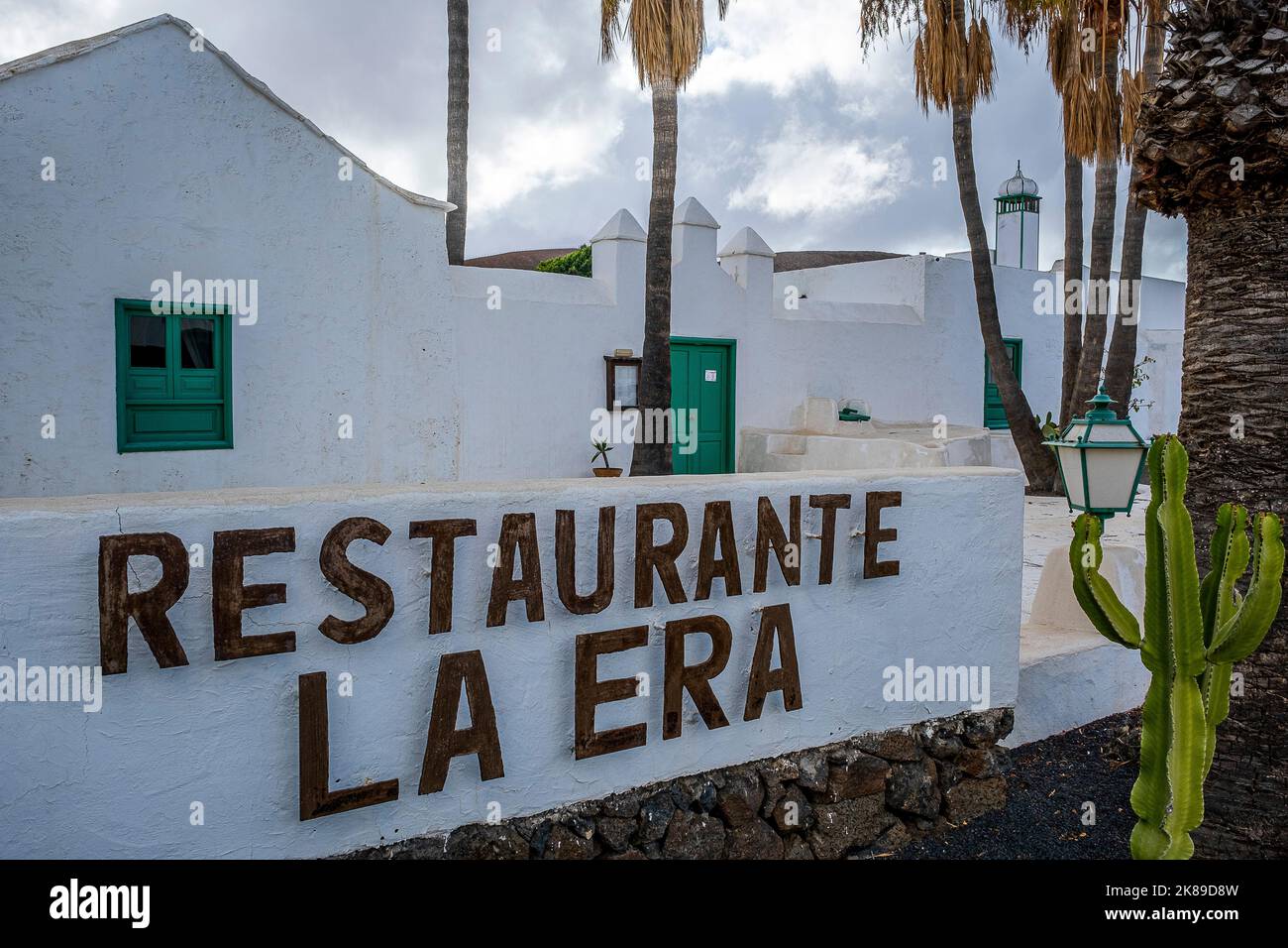 Restaurant La Era, Yaiza, Lanzarote, Spanien Stockfoto