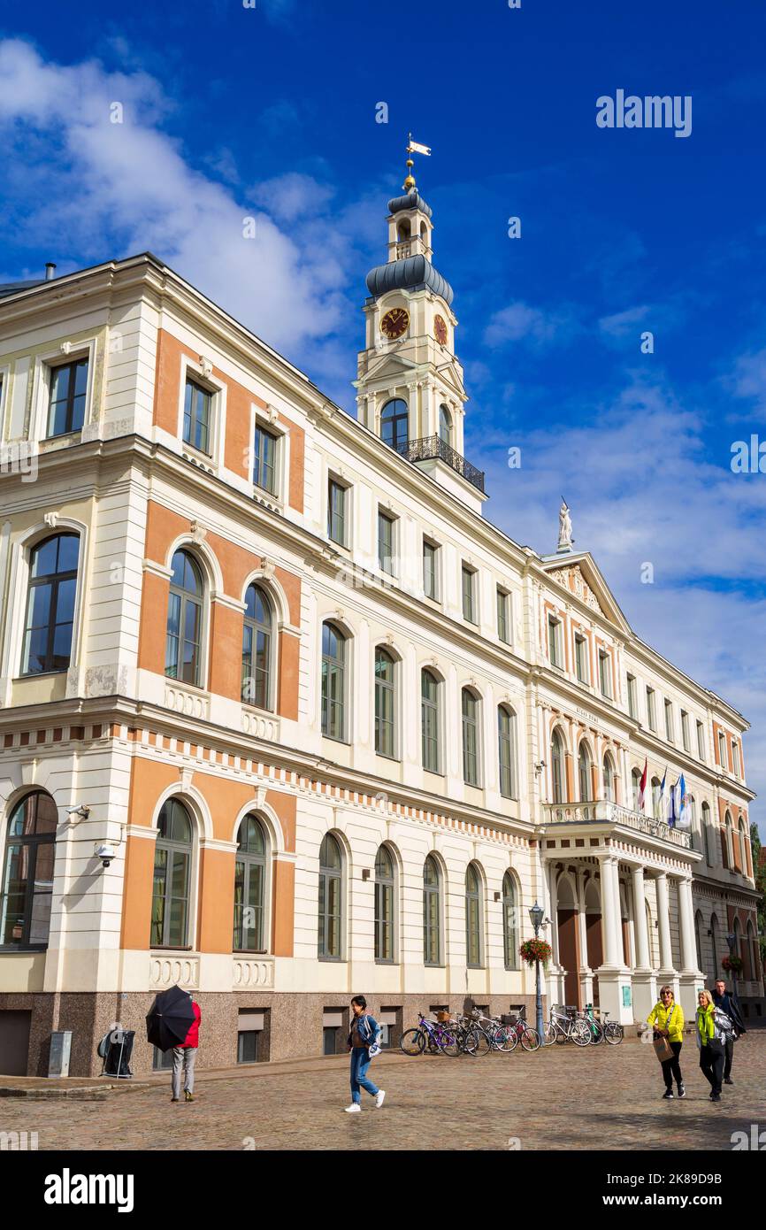 Rathaus, Altstadt Von Riga, Lettland, Europa Stockfoto