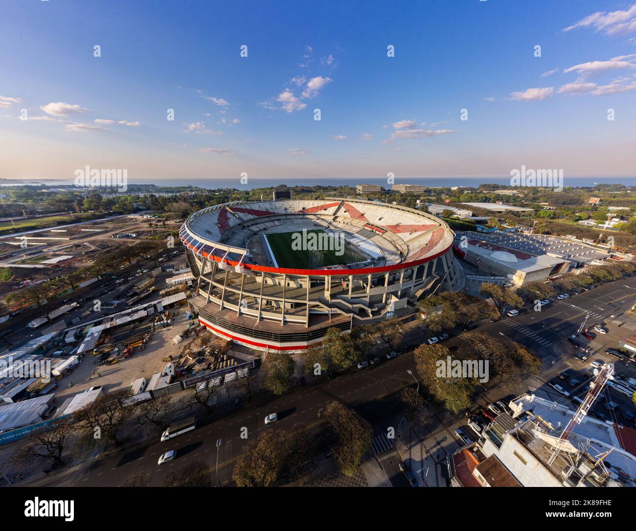 Mas Monumental Stadium, Heimstadion des Club Atletico River Plate in Nuñez, Buenos Aires. Stockfoto