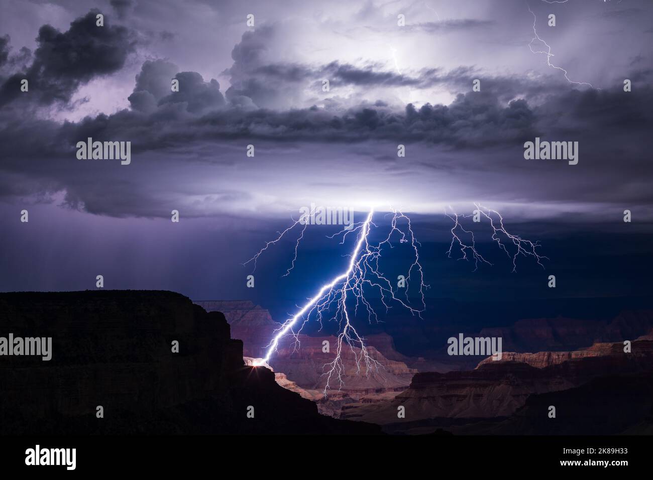 Gewitter im Grand Canyon Stockfoto