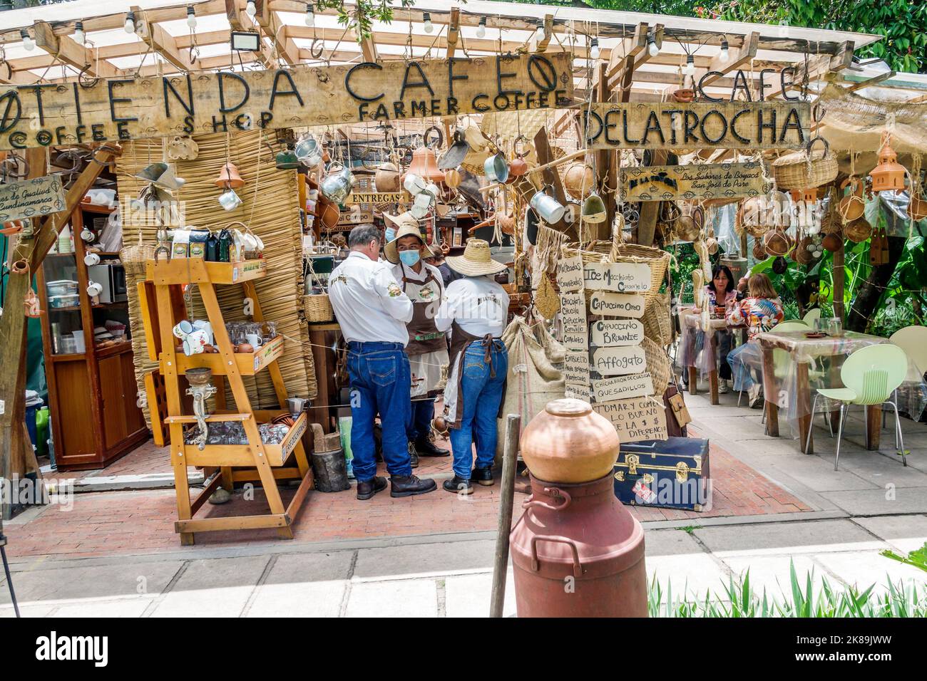 Bogota Kolumbien,Engativa Calle 63 Jardin Botanico de Bogota¡ Jose Celestino Mutis Botanischer Garten,Cafe de la Trocha Café-Bar Geschenkartikel Souvenirs Stockfoto