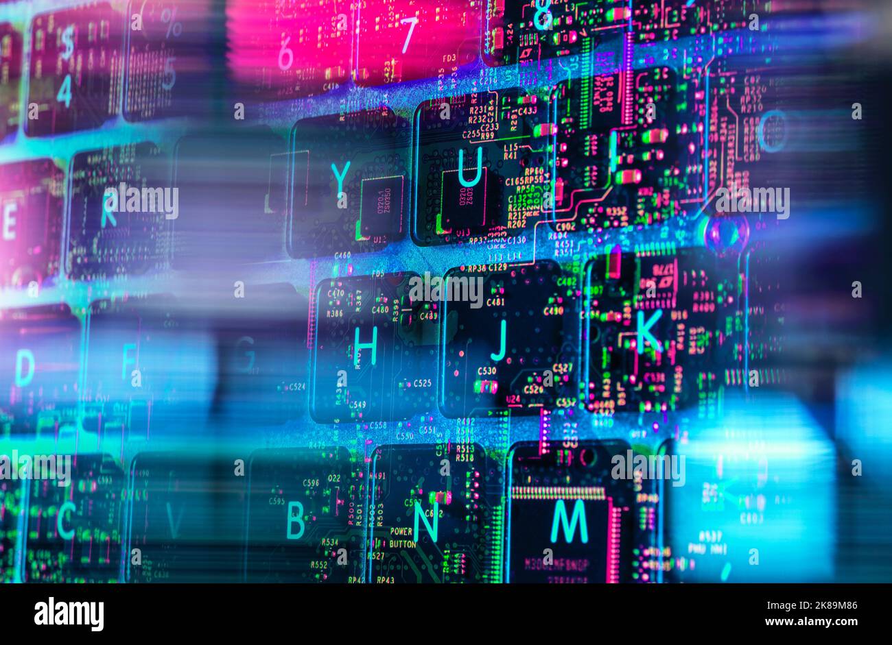 Künstliche Intelligenz, Konzeptbild Stockfoto