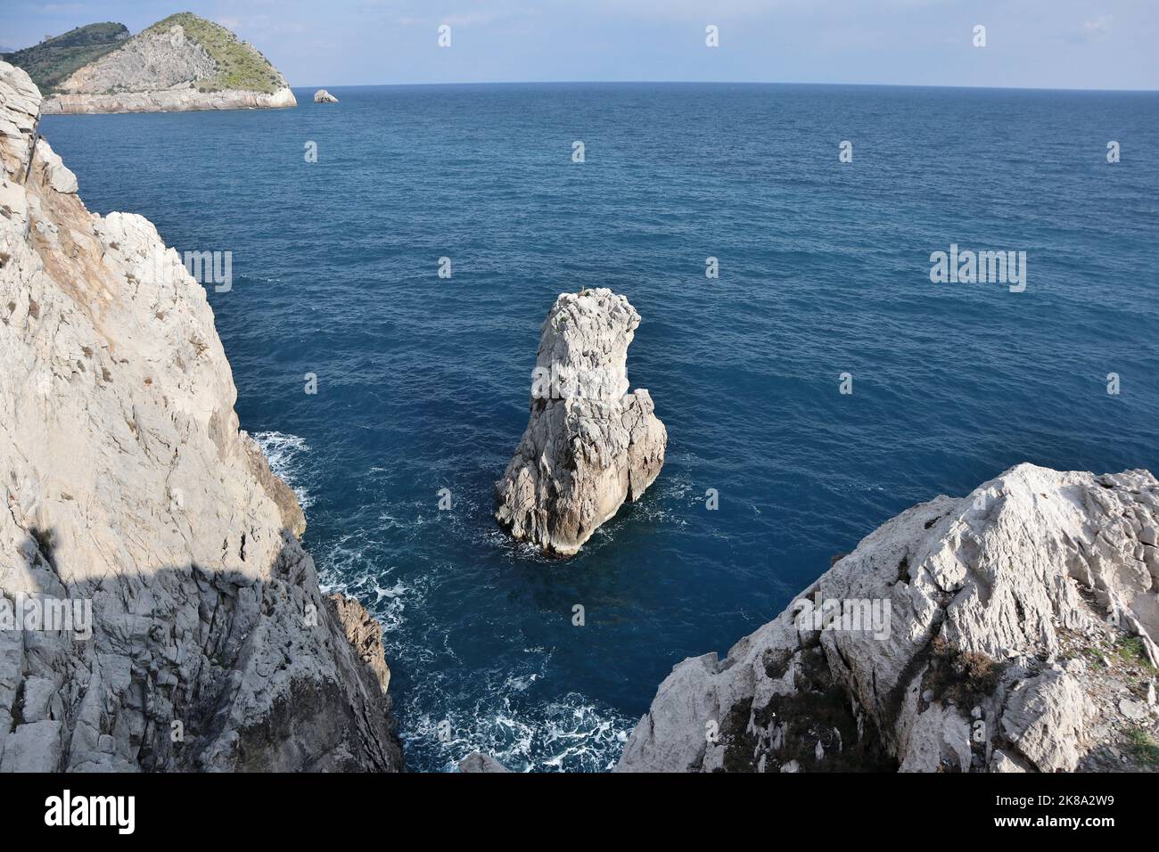 Massa Lubrense - Scogli di Punta Campanella Stockfoto