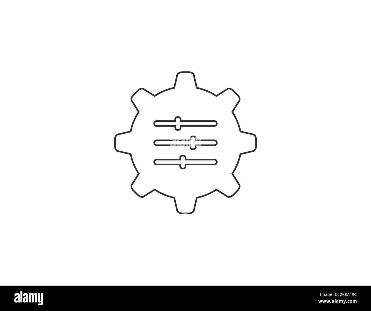 Einstellung, Anpassung, Symbol ändern. Vektorgrafik. Stock Vektor