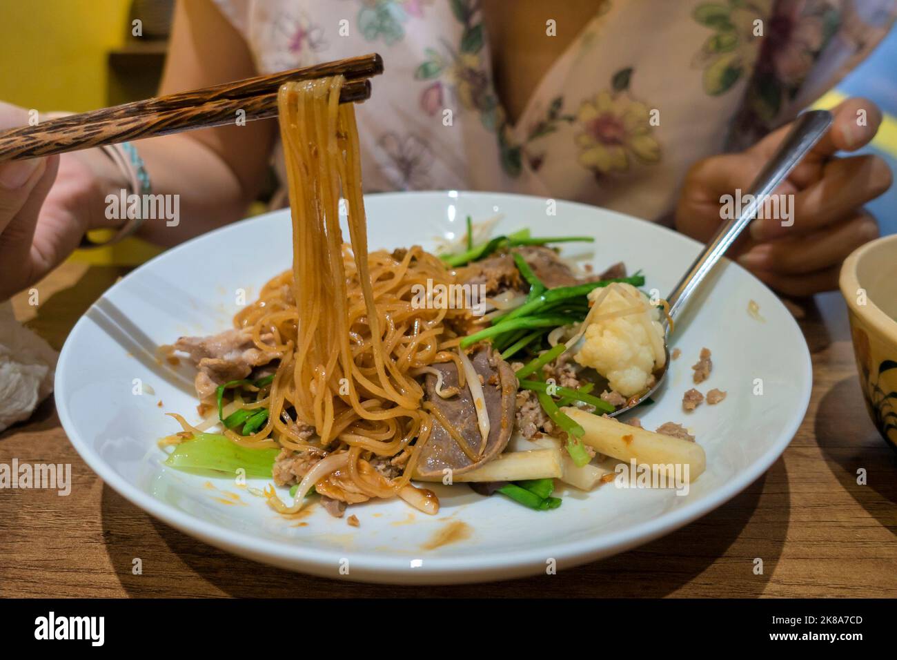 Pho Bo oder Beef Nouddle, berühmtes vietnamesisches Essen Stockfoto