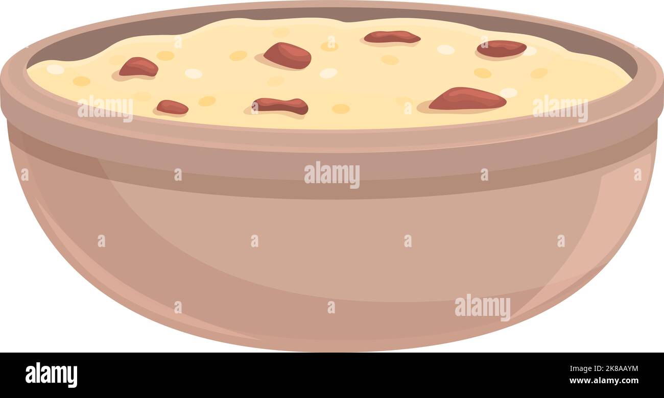 Karibische Suppe Symbol Cartoon-Vektor. Teller. Kubanisches Gericht Stock Vektor