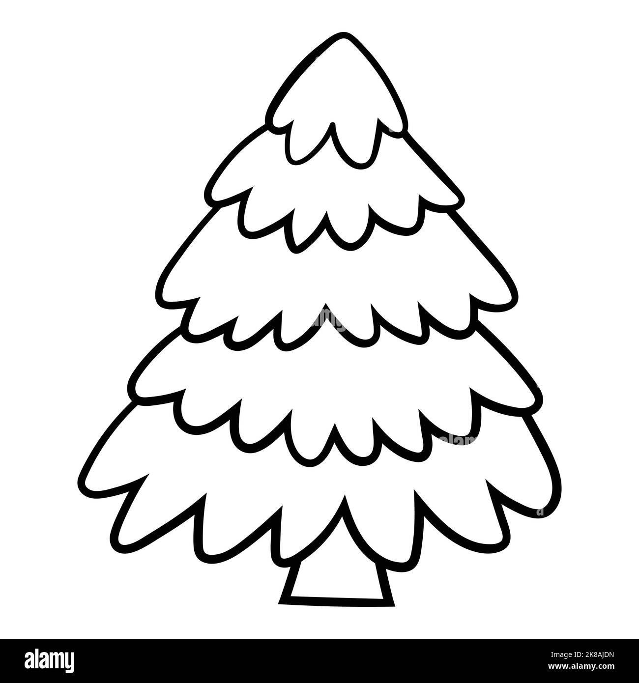 Verzierte weihnachtsbäume Illustration Stock Vektor