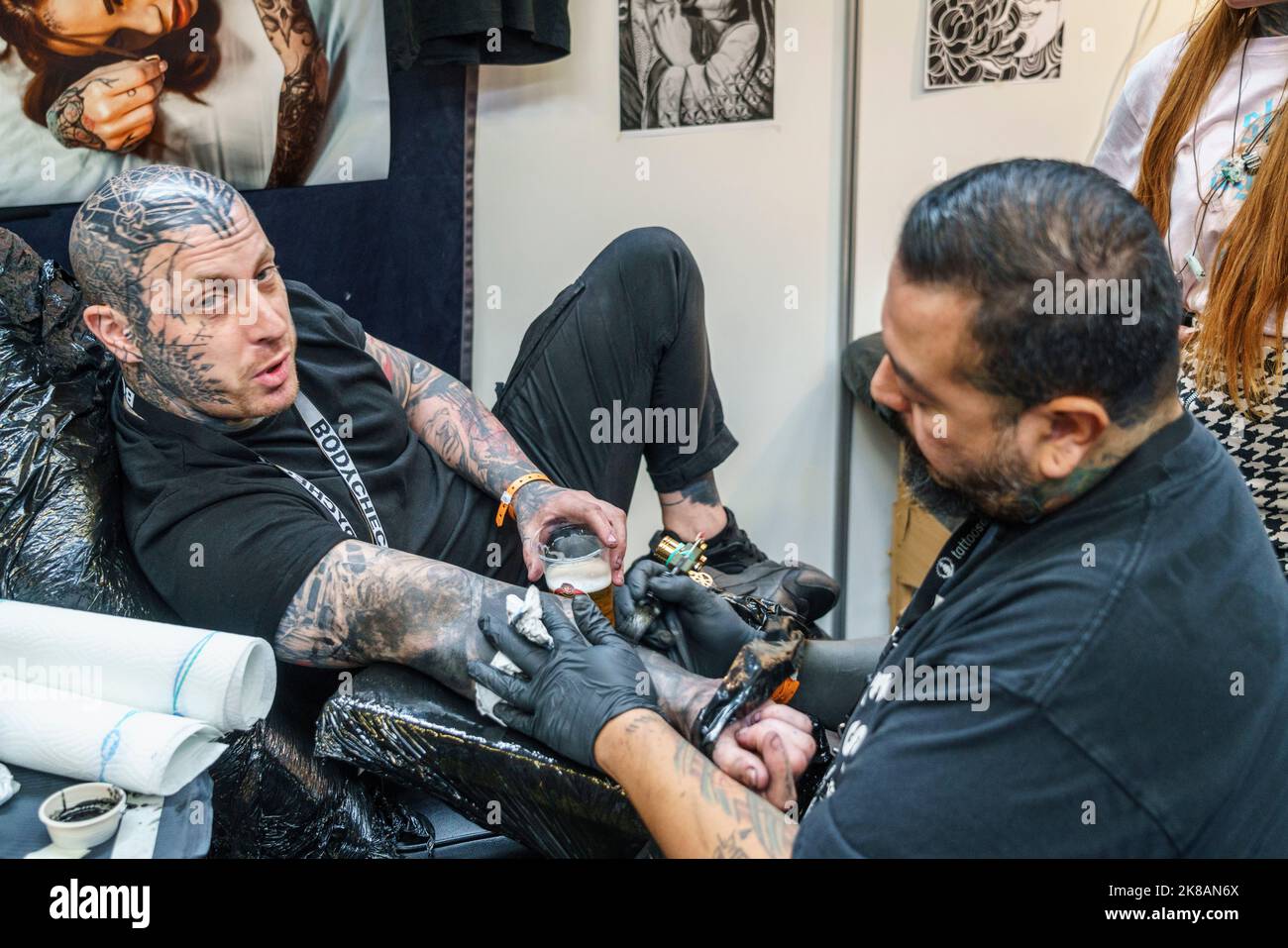 30. Internationale Tattoo Convention 23. Bis 25.09.2022 in der Arena in Berlin-Treptow Stockfoto